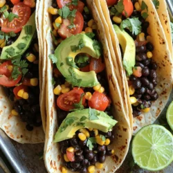 - Black beans: 2 cans, rinsed and drained - Corn: 1 cup (fresh, frozen, or canned) - Onion: 1 medium, diced - Garlic: 2 cloves, minced - Spices: 1 teaspoon cumin and 1 teaspoon smoked paprika - Seasoning: Salt and pepper to taste - Tortillas: 8 small corn tortillas - Toppings: 1 avocado (sliced), 1 cup diced tomatoes, fresh cilantro, lime wedges When I plan cheap meals, I focus on simple and affordable ingredients. Black beans are a great choice. They are high in protein and fiber. You can buy them canned or dried. Canned beans save time. Just rinse and drain them before cooking. Corn adds sweetness and texture. You can use fresh, frozen, or canned corn. All options work well. Make sure to drain the canned corn if you choose that. Onion and garlic enhance the flavor. Dice the onion and mince the garlic. This step is quick and easy. Spices like cumin and smoked paprika add depth. They create a warm and smoky taste. Don’t forget salt and pepper. These seasonings are key to bringing out the flavors. Use them according to your taste. Tortillas are the base for these tacos. Small corn tortillas are perfect. They hold the filling well and add flavor. Finally, toppings like avocado, tomatoes, cilantro, and lime make your tacos shine. Sliced avocado adds creaminess. Fresh tomatoes give a burst of freshness. Cilantro adds a pop of color and flavor. Lime is great for squeezing over the top. This recipe is not only budget-friendly but also customizable. You can adjust the toppings to your liking. For the full recipe, check the Budget-Friendly Black Bean Tacos section. First, you need to sauté the onion and garlic. Heat a tablespoon of oil in a large skillet over medium heat. Add the diced onion. Cook it for about five minutes until it turns soft and clear. Next, stir in the minced garlic and cook for another minute. This makes the kitchen smell great! Now, it's time to add the black beans and corn. Pour in two cans of rinsed black beans and one cup of corn. Add one teaspoon of cumin and one teaspoon of smoked paprika. Season with salt and pepper to taste. Cook this mixture for five to seven minutes. Stir often until everything is warm. While your filling cooks, it's time to warm the corn tortillas. Take another skillet and set it on medium heat. Place each tortilla in the skillet and warm it for about 30 seconds on each side. This will make them soft and easy to fold. Now comes the fun part: assembling the tacos! Start with a warm tortilla. Scoop some of the black bean mixture onto the center. Next, layer on sliced avocado and diced tomatoes. Finish with a sprinkle of fresh cilantro. Serve your tacos with lime wedges on the side. Squeeze some lime juice over the top for an extra burst of flavor. You can find the full recipe for these budget-friendly black bean tacos above. Enjoy! Finding cheap ingredients is key. Look for local markets or discount stores. They often have great deals. Buy in bulk when you can. Items like rice, beans, and pasta last long. This saves money and reduces trips to the store. Enhancing flavors does not have to cost much. Use simple spices like garlic, cumin, and paprika. They add depth without breaking the bank. Fresh herbs like cilantro brighten your dishes. For serving, add lime wedges for a zesty kick. Meal prep can save you time and money. Cook a big batch of filling on a Sunday. Store leftovers in the fridge. This way, you can make tacos or burritos quickly during the week. Planning meals ahead keeps you on budget. For a tasty and affordable dish, try the Full Recipe for Budget-Friendly Black Bean Tacos. You will enjoy delicious food without spending much! {{image_2}} You can switch up the protein in these tacos easily. - Using lentils or chickpeas: Both lentils and chickpeas work well. They add protein and fiber. Just cook them like the beans. Mix them with the corn and spices for a great taste. - Adding shredded chicken: If you have leftover chicken, shred it. Add it to the taco filling for more flavor and protein. This can make the meal more filling. Toppings can change the flavor of your tacos. Here are some great options: - Salsa, cheese, or sour cream alternatives: If you want a kick, add salsa. You can use yogurt instead of sour cream. Grated cheese is also a nice touch. - Fresh herbs and spices variations: Fresh cilantro adds a bright taste. You can also use green onions or parsley. A sprinkle of chili flakes can add heat. If you want to switch the tortillas, try these ideas: - Using lettuce wraps or whole wheat tortillas: Lettuce wraps are healthy and low-carb. They add crunch and freshness. Whole wheat tortillas are more filling and add fiber. They are a great choice for a hearty taco. Explore these variations to make budget-friendly black bean tacos even better. With simple changes, you can keep meals fun and tasty. For the full recipe, check the section above. To store leftover filling and tortillas, use airtight containers. Place the filling in one container. Keep the tortillas in another. Make sure to let the filling cool before sealing. This keeps moisture from building up. Leftovers stay fresh for three to four days in the fridge. For reheating, I suggest using a skillet. Heat the filling over medium heat until warm. Stir occasionally to avoid burning. Warm the tortillas in the skillet for 30 seconds on each side. This helps them stay soft and tasty. If you want to freeze the filling, let it cool completely. Then, place it in freezer-safe bags or containers. Remove as much air as possible before sealing. Label the bags with the date. The filling can last up to three months in the freezer. When you’re ready to use it, thaw it in the fridge overnight. You can also use the microwave for quick thawing. Reheat the filling in a skillet until hot. This will keep the flavors fresh and delicious. For more details on this recipe, check out the Full Recipe. The total cost is about $10. You can make four servings with this amount. Each taco costs around $2. This makes it a great meal option when you are on a budget. Prices may vary by location, so check your local store for deals. Leftovers can last in the fridge for up to three days. Store the filling in an airtight container. Keep the tortillas separate to prevent them from getting soggy. Reheat the filling on the stove or in the microwave. Yes, you can make these tacos gluten-free. Just choose corn tortillas, as they do not contain gluten. Check labels on canned items like beans and corn to ensure they are gluten-free. This way, you can enjoy the dish without worry. Black beans are versatile and budget-friendly. Here are some ideas: - Black Bean Soup: Blend cooked black beans with broth, spices, and veggies. - Black Bean Salad: Mix black beans with corn, diced peppers, and a simple dressing. - Black Bean Burritos: Fill tortillas with black beans, rice, and veggies. - Black Bean Quesadillas: Add black beans and cheese between tortillas, then cook until crispy. These meals are delicious and easy to make! Try them for variety and to keep costs low. For the full recipe of black bean tacos, refer back to the earlier section. These tacos are a fun, healthy, and budget-friendly choice. We covered the key ingredients, easy steps to make them, and great tips to save money. You can customize the recipe with different proteins and toppings. Storing leftovers is simple, too! Enjoy making these tasty tacos, and get creative with your meals! Cook with fresh ingredients and share with friends. Happy cooking!