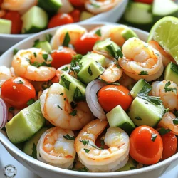 For a great seafood salad, you need fresh seafood. I love using: - 200g shrimp, peeled and deveined - 200g scallops - 150g calamari, sliced into rings These ingredients create a lovely mix of flavors and textures. Each seafood type brings its own taste. Shrimp adds a sweet touch. Scallops provide a soft, buttery bite. Calamari adds a nice chew. The right vegetables make your salad pop. I recommend: - 1 cup cherry tomatoes, halved - 1 cucumber, diced - 1 avocado, cubed - 1/4 cup red onion, finely chopped - 1/4 cup fresh parsley, chopped These veggies add color and crunch. The tomatoes burst with juice. The cucumber keeps things crisp. The avocado gives a creamy feel. Lastly, parsley brightens the dish with its fresh taste. Seasoning is key to a tasty salad. Here are my favorites: - Juice of 2 limes - 3 tablespoons olive oil - Salt and pepper to taste - Pinch of chili flakes (optional) Lime juice adds a zesty kick. Olive oil gives a rich flavor. Salt and pepper enhance all the tastes. If you like heat, add chili flakes for extra spice. You can find the full recipe for this delightful dish in the Ocean Breeze Seafood Salad recipe. To cook the seafood, start by boiling water. Bring a large pot of salted water to a rolling boil. Add the shrimp first. Cook them for 2-3 minutes until they turn pink. This means they are ready. Use a slotted spoon to remove the shrimp and set them aside. Next, in the same pot, add the scallops and calamari. Cook them for 2-4 minutes. The scallops should look opaque, and the calamari must be tender. Once done, drain the seafood and let it cool. This cooling step helps keep the seafood fresh and tasty. Now, let's chop our vegetables. You need cherry tomatoes, cucumber, avocado, red onion, and fresh parsley. Cut each vegetable into bite-sized pieces. This size ensures they mix well with the seafood. Once chopped, grab a large mixing bowl. Combine the tomatoes, cucumber, avocado, red onion, and parsley in the bowl. Gently toss the veggies together to mix them evenly. Now, add the cooled seafood to the vegetable mix. This blend of seafood and fresh ingredients brings a burst of flavor. For the dressing, you need lime juice, olive oil, salt, and pepper. If you like a bit of heat, add a pinch of chili flakes. In a small bowl, mix the lime juice and olive oil first. Then, sprinkle in the salt, pepper, and chili flakes. Whisk the dressing until it’s well combined. Pour this dressing over your seafood and vegetable mix. Gently toss everything together so the flavors combine. Let the salad rest for about 10 minutes. This helps the flavors meld together beautifully. For the full recipe, refer to the Ocean Breeze Seafood Salad. Enjoy your fresh and flavorful delight! To create the best seafood salad, you need to balance flavors and textures. Combine tender seafood with crunchy veggies. This mix gives each bite a delightful crunch. Start by ensuring your seafood is not overcooked. Overcooked seafood becomes tough and chewy. For shrimp, cook until they turn pink, about 2-3 minutes. Scallops should be opaque, taking 2-4 minutes in boiling water. Calamari should be tender, which takes just a few minutes. After cooking, chill the seafood before mixing it into the salad. I recommend chilling for at least 10-15 minutes. This time allows the flavors to blend nicely and keeps the salad fresh. The right dressing can elevate your seafood salad. A simple lime and olive oil dressing works wonders. It enhances the seafood without overwhelming it. For a twist, try adding a splash of soy sauce or sesame oil. These flavors pair well with seafood. You can also use a creamy dressing, like a light mayo or yogurt mix, for richness. Adjust the dressing quantity based on your taste. Start with a few tablespoons and mix. If you want more flavor, add more. Just remember, it’s easier to add than to take away! For the full recipe of Ocean Breeze Seafood Salad, check out the detailed guide. {{image_2}} You can switch up the seafood in this salad. Try using crab or lobster for a rich taste. You can also mix in fish like salmon or tuna. This adds different flavors and textures. Fusion ideas can be fun. Combine Asian flavors with a sesame dressing. Top it with crispy wontons for crunch. You can also add a Mediterranean twist. Use olives and feta cheese for a different profile. Making seafood salad gluten-free is easy. Just ensure any dressing or added spices are gluten-free. You can swap regular soy sauce for tamari. If you want a low-carb version, skip the avocado or reduce the amount of cucumber. This keeps the dish light but tasty. For a seafood-free salad, try chickpeas or tofu. These options provide protein without seafood. Toss in seaweed for a hint of ocean flavor. You can still enjoy the fresh taste of this salad without seafood. For more details, check the Full Recipe. To keep your seafood salad fresh, store it in the fridge. Place it in an airtight container. This helps lock in the flavors and keeps it cool. If you plan to eat it later, try to avoid adding avocado until you serve it. The avocado can brown quickly. When it comes to reheating seafood salads, I recommend not reheating them at all. Seafood tastes best cold or at room temperature. Reheating can change the texture and make it rubbery. You can keep leftovers of your seafood salad for about 2 days in the fridge. After that, it’s best to throw it away. Always check for any signs of spoilage before eating. How can you tell if your seafood salad is no longer good? Look for these signs: - A strong, sour smell - Changes in color, especially in the seafood - A slimy texture on the seafood or veggies If you notice any of these, it’s time to discard the salad. Enjoy your Ocean Breeze Seafood Salad fresh for the best taste! To boost the flavor of your seafood salad, use fresh herbs. Fresh herbs like parsley, dill, or cilantro add depth. You can also add a pinch of chili flakes for heat. A squeeze of lemon juice brightens the dish. Try different oils too; sesame oil gives a nice twist. Marinating the seafood in lime juice before mixing can enhance the taste. Yes, you can use frozen seafood. Just make sure to thaw it first. Place it in the fridge overnight or run it under cold water. After thawing, pat it dry to remove excess moisture. This step helps prevent a watery salad. Cook the seafood as you would with fresh. Follow the cooking time carefully for best results. Seafood salad pairs great with crusty bread or crackers. A fresh green salad complements it well too. You can serve it alongside a tangy coleslaw for crunch. For a light meal, consider serving it with a side of fruit salad. These sides enhance the overall dining experience and balance the flavors. For the complete recipe, check out the Ocean Breeze Seafood Salad. This dish is healthy, fresh, and easy to make. It combines seafood and veggies beautifully, offering a delightful meal. This seafood salad combines fresh seafood, crisp vegetables, and tasty dressings. I covered key steps to cook your seafood well and prepare the vegetables. I shared tips for the best texture and ideas for unique variations. Also, I discussed how to store your salad and signs of spoilage. Remember, you can adjust flavors and dietary needs easily. Enjoy making your own ocean breeze seafood salad and taste the difference!