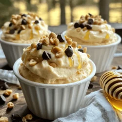 To make Peanut Butter Fluff, you need just a few simple items: - 1 cup creamy peanut butter - 1 cup marshmallow fluff - 1/2 cup powdered sugar - 1 teaspoon vanilla extract - 1/4 cup heavy cream (or coconut cream for a lighter option) - A pinch of salt - Chopped peanuts or chocolate chips for garnish If you want to switch things up, here are great alternatives: - Use crunchy peanut butter for added texture. - Swap marshmallow fluff with whipped cream for a lighter version. - For a vegan option, replace heavy cream with coconut cream. - Use maple syrup instead of powdered sugar for a natural sweetness. Each ingredient plays a special role in this dessert: - Creamy peanut butter gives a rich, nutty flavor. - Marshmallow fluff adds sweetness and a light texture. - Powdered sugar helps balance the flavors and sweeten the mix. - Vanilla extract enhances the overall taste with a warm note. - Heavy cream makes the fluff light and airy. - Salt brings out the sweetness and rounds out the flavors. This Peanut Butter Fluff is not just easy to make but also fun to enjoy. You can customize it based on your taste! For the full recipe, check the details above. To start, gather all your ingredients for Peanut Butter Fluff. You need: - 1 cup creamy peanut butter - 1 cup marshmallow fluff - 1/2 cup powdered sugar - 1 teaspoon vanilla extract - 1/4 cup heavy cream (or coconut cream for a lighter option) - A pinch of salt - Chopped peanuts or chocolate chips for garnish First, take a large mixing bowl. Combine the creamy peanut butter, marshmallow fluff, and powdered sugar. This mix is the heart of your fluff. Next, add the vanilla extract and the pinch of salt. These flavors make the dish taste great. Now, it's time to blend. Use a hand mixer or a whisk. Mix until everything is smooth and creamy. This should take about two minutes. In a separate bowl, whip the heavy cream. Keep mixing until stiff peaks form. This usually takes 2-3 minutes. After whipping, gently fold the whipped cream into the peanut butter mix. Use a spatula and be careful not to deflate the whipped cream. You want it light and fluffy. Once combined, transfer your fluff to a serving dish or an airtight container. Chill in the refrigerator for at least 30 minutes. This helps the flavors come together. When ready to serve, spoon the fluff into dessert cups. For a fun touch, garnish each cup with chopped peanuts or a sprinkle of chocolate chips. You can also add a drizzle of honey on the side. This sweet touch makes it even better. Serve with graham crackers or fresh fruit for dipping. Enjoy your tasty treat! To get the best fluffiness, use cold heavy cream. Cold cream whips up faster and holds its shape well. Whip the cream until it forms stiff peaks. This means the cream stands tall and doesn’t droop. When mixing, be gentle. Fold the whipped cream into the peanut butter mix slowly. This keeps the air in the whipped cream, making your fluff light and airy. Peanut Butter Fluff pairs well with many treats. Try serving it in dessert cups. Top each cup with chopped peanuts or chocolate chips. A drizzle of honey gives it a sweet touch. This dessert also shines when served with graham crackers or fresh fruit. Apple slices or banana chunks are fun options for dipping. You can even spread it between cookies for a tasty treat. Avoid over-mixing the fluff. It can turn dense if you stir too much. Also, don’t skip chilling it. Letting it chill for 30 minutes helps the flavors blend. If you want it sweeter, add powdered sugar, but do so slowly. Taste as you go to find the right balance. Lastly, use a clean bowl for whipping cream. Any oils or residues can affect how it whips. For more detailed steps, check the Full Recipe. {{image_2}} To make a rich chocolate peanut butter fluff, add cocoa powder. Start with 1/4 cup of unsweetened cocoa powder. Mix it in with the peanut butter, marshmallow fluff, and sugar. This gives your fluff a deep chocolate flavor. You can also fold in mini chocolate chips for extra texture. If you want a nut-free version, try sun butter or soy nut butter. These alternatives work well and keep the same creamy texture. Just swap the peanut butter for your choice. The rest of the recipe stays the same. You can still enjoy a tasty fluff without the nuts! For fun seasonal flavors, add spices or fruit. In fall, mix in pumpkin spice for a cozy flavor. In summer, fold in crushed strawberries or blueberries. This adds a fresh twist and bright color. Get creative with flavors to match the seasons and your mood! If you want to try making the classic version, check out the Full Recipe for Peanut Butter Fluff Delight. It’s a simple and tasty dessert treat! To keep your peanut butter fluff fresh, store it in an airtight container. This simple step prevents the fluff from absorbing other smells in the fridge. It also keeps the texture smooth and creamy. You can chill it for up to 5 days. Make sure to cover the container tightly. You can freeze peanut butter fluff if you want to save some for later. Scoop it into a freezer-safe container. Leave a little space at the top for expansion, as it may puff up. It can last for about 2-3 months in the freezer. To enjoy it again, thaw it in the fridge overnight before serving. Peanut butter fluff has a decent shelf life. If stored well in the fridge, it lasts about 5 days. If frozen, use it within 3 months for the best taste. Always check for any off smells or changes in texture before serving. If it looks or smells funny, it’s best to toss it. Enjoy this simple dessert treat fresh for the best experience! For the full recipe, check out the earlier section. To make Peanut Butter Fluff from scratch, you need five main ingredients: creamy peanut butter, marshmallow fluff, powdered sugar, vanilla extract, and heavy cream. First, mix the peanut butter, marshmallow fluff, and powdered sugar in a bowl. Then, add vanilla and a pinch of salt. Blend until smooth. In another bowl, whip the heavy cream until it forms stiff peaks. Gently fold the whipped cream into the peanut butter mix. This keeps the fluff light and airy. Chill it for at least 30 minutes before serving. You can find the full recipe above for all the details! If you need a substitute for marshmallow fluff, you can use whipped cream. You can also try making your own fluff with sugar, corn syrup, and egg whites. Another option is to use cream cheese mixed with powdered sugar. This gives a different taste but still works well. Each option brings a unique flavor and texture to the dessert. Yes, you can make Peanut Butter Fluff ahead of time! It stores well in the fridge. Make it a day in advance to save time. Just cover it tightly with plastic wrap or in an airtight container. This helps keep it fresh. The flavors will blend and taste amazing after chilling. In summary, this blog post guides you through making Peanut Butter Fluff. You learned about key ingredients, substitutions, and step-by-step instructions for a perfect blend. We shared tips for fluffiness, common mistakes to avoid, and different variations to enjoy. With proper storage techniques, you can keep your treats fresh. Remember that making this delicious fluff can be easy and fun! Try experimenting with flavors and share your creations. Enjoy your time in the kitchen!