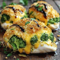 Cheesy Broccoli Stuffed Chicken Juicy and Flavorful Meal