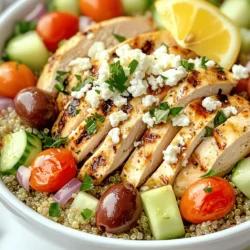 Easy Greek Chicken Bowls Flavorful and Nutritious Meal