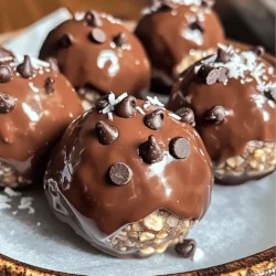 To make Chocolate Peanut Butter Protein Balls, you need a few simple ingredients. Here’s a complete list of what you’ll need: - 1 cup rolled oats - 1/2 cup peanut butter (creamy or crunchy) - 1/4 cup honey or maple syrup - 1/4 cup chocolate protein powder - 1/4 cup mini chocolate chips - 1/4 teaspoon salt - 1 teaspoon vanilla extract - Optional: 1/4 cup chopped nuts or shredded coconut These ingredients blend together to create a tasty and healthy snack. The oats serve as a great base, giving you fiber. Peanut butter adds protein and healthy fats. Honey or maple syrup sweetens the mix, while chocolate protein powder boosts nutrition. Mini chocolate chips provide extra sweetness and fun. If you want to add a twist, consider including chopped nuts or shredded coconut. They add texture and flavor. You can easily adjust these ingredients to fit your taste. For example, swap the honey for a different sweetener if you need. I love this recipe because it’s quick and easy. You can have a healthy treat ready in no time with very little prep. You can check the Full Recipe for step-by-step instructions. - Mixing dry ingredients: Start by grabbing a large mixing bowl. Add 1 cup of rolled oats, 1/4 cup of chocolate protein powder, and 1/4 teaspoon of salt. Mix these together well. This step sets a strong base for your protein balls. - Incorporating wet ingredients: Next, add 1/2 cup of peanut butter and 1/4 cup of honey (or maple syrup) to the bowl. Use a spatula or your hands to mix everything. It should feel sticky yet moldable. If it feels too dry, add a touch more peanut butter. - Forming the protein balls: Once everything is mixed, stir in 1/4 cup of mini chocolate chips. If you want, you can also add 1/4 cup of chopped nuts or shredded coconut for extra crunch. Scoop out about a tablespoon of the mixture and roll it into a ball. Repeat this until you form all the balls. This recipe makes about 12-15 protein balls. - Refrigerating the mixture: After rolling the balls, place them on a parchment-lined baking sheet or plate. This makes them easy to remove later. - Ideal time for firming up: Put the balls in the fridge for at least 30 minutes. This helps them firm up and hold their shape. Enjoy these tasty treats as a snack or post-workout boost. For the full recipe, check the details above! To get the best texture for your chocolate peanut butter protein balls, start with the right peanut butter. If the mix feels too dry, add more peanut butter. This gives your balls moisture and creaminess. If you want a crunch, add chopped nuts or shredded coconut. Make sure to mix well so every bite has flavor. Next, it’s key to distribute the ingredients evenly. When you mix the oats and protein powder, ensure they blend well. This helps each ball have the same taste. When adding the wet ingredients, stir until fully mixed. You want every part of the mix to have that yummy chocolate and peanut flavor. You can enjoy these protein balls in many ways. They make a great snack before or after a workout. Pair them with fruit for a balanced treat. Try them with a banana or some apple slices. You can also enjoy them as a dessert. They taste great chilled or at room temperature. For a fun twist, dip them in melted dark chocolate. This adds a rich layer of flavor. You can also drizzle some honey or maple syrup on top for extra sweetness. Whichever way you choose to enjoy them, they are sure to satisfy your cravings! For the complete recipe, check out the Full Recipe above. {{image_2}} I love to make these Chocolate Peanut Butter Protein Balls fit for everyone. If you follow a vegan diet, you can easily swap honey for maple syrup. This keeps the sweetness while making it plant-based. For those who need gluten-free snacks, use certified gluten-free oats. They work great and keep the texture just right. You can also boost the flavor of these protein balls. Adding spices like cinnamon gives a warm taste. A dash of cocoa powder can enhance the chocolate flavor, making it richer. If you want to switch up the nut butter, feel free! Almond butter or cashew butter makes for tasty alternatives. Each choice offers a unique twist, keeping your snacks exciting. For the full recipe, check out the details above. To keep your chocolate peanut butter protein balls fresh, use an airtight container. This helps prevent moisture and keeps them tasty. I recommend glass or BPA-free plastic containers. Always place the balls in the fridge after making them. The cold helps maintain their shape and flavor. When stored properly, these protein balls last up to a week in the fridge. For best freshness, eat them within the first few days. If you notice any change in smell or texture, it’s best to toss them. Signs of spoilage include a dry or hard texture and an off-putting scent. Enjoy your treats while they are at their best! How long can I keep Chocolate Peanut Butter Protein Balls? You can store Chocolate Peanut Butter Protein Balls in an airtight container in the fridge for up to one week. They stay fresh and tasty. If you want them to last longer, keep them in the freezer. Can I freeze these protein balls? Yes, you can freeze these protein balls! They freeze well and can last for about three months. Just place them in a freezer-safe bag or container. When you want to eat one, let it thaw in the fridge. What are the nutritional benefits of these snacks? These protein balls are packed with nutrients. They offer a great mix of protein, healthy fats, and fiber. The oats provide carbs for energy. Peanut butter adds protein and healthy fats. The chocolate protein powder gives you an extra boost. Can I use other types of protein powder? Absolutely! You can use different protein powders. Whey, plant-based, or casein all work well. Just pick one that fits your taste and diet. Is it possible to replace honey with another sweetener? Yes, you can swap honey for other sweeteners. Maple syrup works well too. You can also use agave nectar or even a sugar substitute if you prefer a lower sugar option. For the full recipe, check out the details above. This blog post covers how to make delicious chocolate peanut butter protein balls. We explored the key ingredients, simple steps to prepare, and helpful tips for the best texture. I shared variations for different diets and flavor options. Finally, we discussed storage tips to keep them fresh and answered common questions. Remember, you can enjoy these treats anytime. They are nutritious and fun to make!