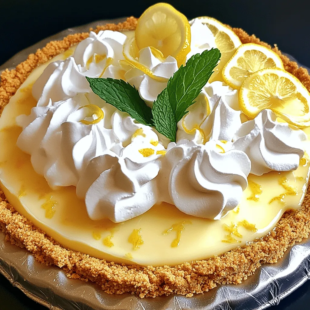 No Bake Lemon Icebox Pie Perfect for Summer Refreshment