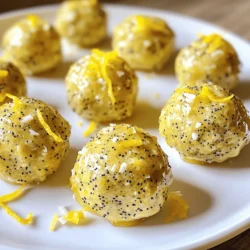 - 1 cup rolled oats - 1/2 cup almond butter (or any nut butter) - 1/4 cup honey or maple syrup - Zest of 1 lemon - 2 tablespoons lemon juice - 2 tablespoons poppy seeds - 1/4 teaspoon vanilla extract - 1/4 teaspoon salt - 1/4 cup shredded coconut (optional) - Extra poppy seeds for rolling (optional) When I create Lemon Poppy Seed Energy Bites, I focus on fresh, simple ingredients. The rolled oats give a hearty base. I love using almond butter, but any nut butter works great. Honey or maple syrup acts as a sweet touch. Lemon zest and juice brighten the flavor, making these bites refreshing. Poppy seeds add a unique crunch. A splash of vanilla extract rounds out the taste. A pinch of salt balances the sweetness. You can include shredded coconut for extra texture if you like. For a fun finish, rolling the bites in extra poppy seeds or coconut adds a nice look. You can find the full recipe above to guide you through each step. Start by combining rolled oats and nut butter in a large mixing bowl. I love using almond butter, but you can pick any nut butter you like. Next, add honey or maple syrup along with the lemon zest. This will give your bites a fresh flavor. Then, mix in lemon juice, poppy seeds, vanilla, and salt. Stir everything until the mixture looks like dough. If it feels too sticky, add a bit more oats. If it’s too dry, add a little more nut butter or honey. After mixing, cover the bowl with a cloth or plastic wrap. Place it in the fridge for about 30 minutes. This step is key. Chilling makes the dough easier to handle. If you find the mixture still isn’t right after chilling, adjust the consistency as needed. Now it’s time to form the bites! Take the chilled dough and roll it into small balls, about one inch wide. You can coat them with extra poppy seeds or shredded coconut if you want a fun twist. Once rolled, place the energy bites on a parchment-lined tray. Put the tray back in the refrigerator for about 15 minutes to firm them up. You can find the full recipe in the article, which includes all the steps and tips you need. To get the best texture for your Lemon Poppy Seed Energy Bites, pay attention to stickiness. If your mixture is too sticky, add more oats. This simple fix helps shape the bites easily. If the mix feels dry, add a bit more almond butter or honey. This will help bind everything together perfectly. Chilling the dough is key. After mixing, cover the bowl and chill it for 30 minutes. This step makes the dough firmer and easier to handle. You will notice a big difference when rolling the bites. These energy bites pair well with fresh fruit, yogurt, or nuts. They make a great snack on the go or a quick breakfast. You can serve them at picnics, parties, or just enjoy them at home. They are perfect for kids and adults alike! The ingredients in these bites pack a punch of health benefits. Rolled oats provide fiber, which aids digestion. Almond butter is rich in healthy fats and protein, giving you energy. The lemon adds vitamin C, which boosts your immune system. Poppy seeds contain minerals like calcium and iron, essential for your body. These energy bites offer a great boost. They are perfect for a pre-workout snack or a midday pick-me-up. Try them before your next workout or whenever you need extra energy! For the full recipe, check out the detailed instructions above. {{image_2}} You can switch up flavors by using different nut butters. Peanut or cashew butter works well. They each add a unique taste to the bites. You can also try other citrus. Lime or orange juice brings a fresh twist. Want to boost nutrition? Add superfoods like chia seeds or hemp seeds. These tiny seeds pack a punch of protein and fiber. You can also mix in dried fruits. Raisins, cranberries, or apricots add sweetness and chewiness. Make your energy bites seasonal. In the spring, add fresh herbs like mint or basil. They give a lovely green color and fresh taste. For fall, mix in pumpkin spice. This will make the bites warm and cozy. Explore these variations to keep your Lemon Poppy Seed Energy Bites exciting! Check out the Full Recipe for ideas to inspire your snack journey. To keep your Lemon Poppy Seed Energy Bites fresh, store them in the fridge. Use an airtight container to prevent them from drying out. This method keeps them tasty for up to a week. When you store them properly, the flavors stay bright, and the bites remain chewy. For long-term storage, you can freeze these energy bites. Place them in a freezer-safe container or a zip-top bag. Make sure to remove as much air as possible. They can last up to three months in the freezer. When you're ready to enjoy them, take out the desired amount. Let them thaw in the fridge for a few hours or at room temperature for about 30 minutes. This way, they stay tasty and ready to eat. For the full recipe of Lemon Poppy Seed Energy Bites, check the earlier section. Lemon Poppy Seed Energy Bites can last up to one week in the fridge. Store them in an airtight container to keep them fresh. I find that they taste best when enjoyed within the first few days. Yes, you can easily make these bites vegan! Just swap honey for maple syrup. This keeps the sweetness but makes it plant-based. If you need a substitute for almond butter, try peanut butter or sunflower seed butter. Both options work well and give a nice flavor. Absolutely! Use sunflower seed butter or tahini as nut-free options. They provide a similar texture and taste without any nuts. Yes, they can! Just ensure you use certified gluten-free oats. This way, you can enjoy these bites without worrying about gluten. To adjust sweetness, add more or less honey or maple syrup. You can also mix in some dried fruit for extra natural sweetness. You learned how to make tasty Lemon Poppy Seed Energy Bites. We covered the main ingredients and how to mix them. I shared tips to get the right texture and great serving ideas. You can try fun variations to suit your taste. Remember, these bites are packed with nutrients and energy. They are simple to make and store well too. Enjoy creating your own healthy snacks!