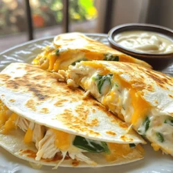 Chicken and Cheese Quesadilla Alfredo Delightful Dish