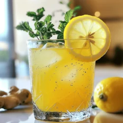 - 1 cup fresh lemon juice (about 4-6 lemons) - 1/2 cup fresh ginger, peeled and sliced - 1 cup honey or agave syrup (adjust to taste) - 4 cups cold water - 1/2 teaspoon turmeric powder (optional, for extra health benefits) - Lemon slices and fresh mint leaves for garnish - Use 1 cup of lemon juice for a bright, tangy flavor. This comes from about 4 to 6 lemons. - For ginger, slice 1/2 cup of fresh roots. This gives a nice bite and warmth. - Sweeten with 1 cup of honey or agave syrup. Adjust based on your taste. - Use 4 cups of cold water to balance the flavors. This keeps the drink refreshing. - If you want a boost, add 1/2 teaspoon of turmeric powder. It adds health benefits. - For a lovely touch, garnish with lemon slices and fresh mint leaves. - Consider adding a pinch of cayenne pepper for a spicy kick. - Fresh herbs like basil or rosemary can add an interesting twist. - You can use sparkling water instead of still water for fizziness. - If you want more fruit flavor, try adding strawberries or raspberries. This recipe is simple and fun to make. You can find the full recipe linked above. Enjoy your refreshing summer drink! To start, you need fresh ginger. Take about half a cup and slice it. Place the slices in a small saucepan. Add two cups of cold water. Heat it over medium heat until it boils. Once it starts boiling, lower the heat. Let it simmer for ten minutes. This will create a strong ginger infusion. After ten minutes, take it off the heat. Strain the mixture into a pitcher. Discard the ginger slices. Now, it's time to mix everything. Add one cup of fresh lemon juice to the pitcher. This is about four to six lemons. Next, add one cup of honey or agave syrup. Adjust this to your taste. If you want a health boost, add half a teaspoon of turmeric powder. Then, pour in the remaining two cups of cold water. Stir everything well until the sweetener dissolves. Taste it, and if it needs more sweetness, add more honey or agave. Chill the ginger lemonade in the fridge for at least 30 minutes. If you cannot wait, serve it over ice right away. For a nice touch, garnish each glass with a lemon slice. Add a few fresh mint leaves for color and flavor. This makes your drink look great and taste even better. Enjoy your refreshing Ginger Lemonade Refresher! You can find the full recipe for more details. To get the best flavor from ginger, always use fresh ginger. Choose firm pieces with smooth skin. Peel the ginger with a spoon to avoid wasting any. Slice it thinly to release more oils and flavor. For a stronger infusion, let it simmer longer. Ten minutes works well, but you can adjust based on your taste. Remember, the more you infuse, the spicier it gets! Sweetness is key in balancing the zing of ginger and lemon. Start with one cup of honey or agave syrup as the recipe suggests. After mixing, taste it. If it’s too tart, add more sweetener a little at a time. Stir well and taste again. You want it to feel refreshing, not overly sweet. You can also use other sweeteners, like maple syrup, if you want to try something new. Want to turn your Ginger Lemonade Refresher into a cocktail? It’s easy! Add a shot of vodka or gin. These spirits mix well with lemonade. For a fun twist, try a splash of rum. It adds a tropical flair. Mix your alcohol with lemonade in a glass before adding ice. Garnish with a lemon slice and mint leaves for a pretty look. Enjoy the drink responsibly! For the full recipe, check out the details included above! {{image_2}} Ginger adds a warm kick to drinks. It helps with digestion and can ease nausea. I love using ginger in my lemonade because it gives a fresh taste. Ginger also has anti-inflammatory properties, which can help reduce soreness in your body. Drinking ginger lemonade can boost your immune system, keeping you healthy during hot days. Lemons are packed with vitamin C. This vitamin helps your body fight off germs. Lemons also have potassium, which is good for your heart. Their natural acidity can make food taste better and aid digestion. Plus, lemons help balance your body’s pH, which can improve your overall health. Turmeric is a golden spice with many perks. It can lower inflammation in your body. This spice also has antioxidants that protect your cells from damage. If you add turmeric to your ginger lemonade, you get even more health benefits. It makes the drink not only tasty but also a great health booster. For the complete recipe, check out the Full Recipe. You can easily add fun flavors to your Ginger Lemonade Refresher. Try these ideas: - Berry Burst: Add fresh strawberries or blueberries for a fruity twist. - Herbal Kick: Mix in fresh basil or rosemary for an herbal touch. - Tropical Delight: Toss in some pineapple or mango for a tropical vibe. These flavors will make your drink even more refreshing! If you love fizz, swap still water for sparkling water. It adds a nice bubbly texture. Here’s how to do it: 1. Follow the full recipe but use sparkling water in place of still water. 2. Be careful when mixing. Stir gently to keep the bubbles intact. 3. Serve it over ice for a cool, refreshing drink. This twist makes your Ginger Lemonade Refresher feel like a special treat. Seasonal fruits can really change your drink. Here are a few ideas based on the time of year: - Summer: Use ripe peaches or watermelon for a juicy blend. - Fall: Add slices of apple or pear for a warm flavor. - Winter: Incorporate citrus fruits like blood oranges for a colorful drink. Using seasonal fruits not only tastes great but also supports local farmers. You can enjoy your Ginger Lemonade Refresher all year round! To keep your Ginger Lemonade Refresher fresh, store it in a pitcher. Use a sealed container for best results. This keeps the flavors intact and prevents spills. If you have leftovers, make sure to chill it in the fridge. Ginger Lemonade Refresher lasts about three to five days in the fridge. For the best taste, enjoy it within two days. Always serve it cold. To chill it faster, add ice cubes or put it in the freezer for a short time. Just remember to watch it closely! Serve this drink in large pitchers for easy access at parties. Add ice and garnish each glass with lemon slices and mint leaves. You can also create a fun drink station. Provide different garnishes like berries or herbs. This way, guests can customize their drinks. It makes the Ginger Lemonade Refresher even more special! For the full recipe, check out the earlier sections. Yes, you can make Ginger Lemonade Refresher ahead of time. I suggest making it up to two days in advance. This way, the flavors have time to mix. Store it in the fridge in a sealed container. Just give it a good stir before serving. You can also add ice to keep it chilled. If you prefer not to use honey or agave syrup, try maple syrup or simple syrup. You can also use stevia or monk fruit for a low-calorie option. Just adjust the amount based on your taste. Keep in mind that different sweeteners can change the drink's flavor. To tone down the spice of Ginger Lemonade Refresher, use less ginger. Start with just a few slices instead of half a cup. You can also add more cold water or lemon juice to balance the heat. Taste as you go to find the right mix for your palate. Ginger Lemonade Refresher is simple and tasty to make. We covered its key ingredients, how to prepare it, and tips to enhance its flavor. It's also good for your health thanks to ginger and lemon. You learned about fun variations and how to store it well. Now, you can enjoy this drink anytime or share it at gatherings. Keep experimenting to find your perfect mix of flavors. Enjoy your refreshing drink!