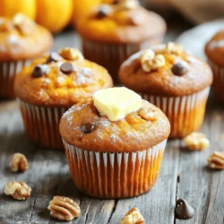 To make these lovely muffins, you need simple yet key ingredients. Here’s what you’ll use: - 1 cup canned pumpkin puree - 1/2 cup vegetable oil - 1 cup brown sugar - 1/2 cup granulated sugar - 3 large eggs - 1 1/2 cups all-purpose flour - 1 teaspoon baking powder - 1 teaspoon baking soda - 1 teaspoon ground cinnamon - 1/2 teaspoon ground nutmeg - 1/4 teaspoon ground ginger - 1/2 teaspoon salt These ingredients blend well to create a soft and moist muffin. The pumpkin gives a nice texture and flavor. The spices add warmth and depth. You can add a twist to your muffins with some fun extras. Consider these options: - 1/2 cup chopped walnuts - 1/2 cup chocolate chips Both choices will enhance the taste and texture. Walnuts add crunch, while chocolate gives a sweet surprise. Feel free to mix and match! It's easy to adjust if you don’t have all the ingredients. Here are some ideas: - Use coconut oil instead of vegetable oil for a different flavor. - Swap brown sugar for coconut sugar for a healthier choice. - Replace all-purpose flour with a gluten-free blend if needed. These substitutions keep the muffins tasty. The Full Recipe guides you through the process with clear steps. Enjoy the baking! Start by gathering all your ingredients. You need canned pumpkin puree, vegetable oil, and sugars. Eggs, flour, baking powder, and baking soda are also key. Don't forget the spices: cinnamon, nutmeg, and ginger. Grab salt and optional walnuts or chocolate chips too. Preheat your oven to 350°F (175°C). Line your muffin tin with paper liners or grease it lightly. This makes it easy to remove the muffins later. In a large bowl, add the pumpkin puree. Pour in the vegetable oil, brown sugar, and granulated sugar. Use a whisk to mix everything until it is smooth and creamy. Next, add the eggs one at a time. Make sure to whip well after each egg. This step helps to blend the flavors and air into the mixture. In a separate bowl, mix the all-purpose flour, baking powder, baking soda, and spices. Add salt to this dry mix. Gradually add the dry ingredients to the wet mixture. Stir gently until everything is just combined. Avoid overmixing, as this can make your muffins tough. If you want, fold in the walnuts or chocolate chips for extra taste. Scoop the batter into the prepared muffin tin, filling each cavity about two-thirds full. Bake in the preheated oven for 18-20 minutes. To check if they are done, insert a toothpick in the center. If it comes out clean, they are ready. To get soft muffins, avoid overmixing the batter. This keeps them fluffy. Use room temperature eggs for a better mix. Let the muffins cool in the tin for about five minutes. This helps them set before moving them. For a tasty serve, add butter on top and sprinkle with powdered sugar. Enjoy your delicious creations! For the full recipe, check out the details above. To keep your muffins moist, you need to use canned pumpkin puree. This helps add moisture. Mix your wet ingredients well, as this creates a nice blend. I suggest using oil instead of butter. Oil makes muffins softer. Don't overmix your batter; mix just until the dry and wet ingredients come together. This will help keep the muffins light. For fluffy muffins, use fresh baking powder and baking soda. They should be active when you mix them in. When adding eggs, beat them well before mixing. This adds air to your batter, which helps with fluffiness. Another tip is to fill your muffin cups only 2/3 full. This allows room for rising without spilling over. To kick up the flavor, try adding spices like allspice or cloves. You can also mix in some vanilla extract for an extra layer of taste. If you want a crunch, fold in chopped walnuts or pecans. Serve the muffins warm with butter on top. A little sprinkle of powdered sugar makes a lovely touch. For the full recipe, check the earlier section. {{image_2}} You can make these muffins gluten-free with simple swaps. Use a gluten-free flour blend instead of all-purpose flour. Look for blends that include xanthan gum. This gum helps bind the ingredients and keeps the muffins soft. You might want to add a bit more liquid to the batter. This helps keep the muffins moist, as gluten-free flours can absorb more moisture. Making these muffins vegan is easy. Replace eggs with flax eggs. To make a flax egg, mix 1 tablespoon of ground flaxseed with 2.5 tablespoons of water. Let the mix sit for about five minutes. It will thicken up and work like an egg. Use plant-based oil instead of vegetable oil. You can also swap the sugars for coconut sugar for a healthier choice. Feel free to get creative with spices and add-ins. You can swap cinnamon for allspice or cardamom for a unique taste. Add-ins like dried cranberries or raisins work great too. Nuts such as pecans or almonds can give a nice crunch. If you want a sweeter muffin, toss in some extra chocolate chips. These variations let you tailor the muffins to your liking. The full recipe lets you explore these options. To keep your cinnamon spice pumpkin muffins fresh, store them in an airtight container. You can use a plastic bag or a glass container. Keep them at room temperature for up to three days. If you want to store them longer, refrigeration is a good choice. Just remember, cold air can dry them out. To freeze your muffins, let them cool completely first. Wrap each muffin in plastic wrap. Then, place them in a freezer bag or container. This way, they won’t stick together. You can freeze them for up to three months. When you want to enjoy one, simply take it out to thaw. To reheat your muffins, preheat the oven to 350°F (175°C). Place the muffins on a baking sheet. Heat them for about 10 minutes. This warms them up and keeps them soft. You can also use a microwave. Heat for about 15-20 seconds. Enjoy your muffins warm, just like fresh out of the oven! For the full recipe, check out the details above. You can make these muffins healthier with a few simple swaps. Use whole wheat flour instead of all-purpose flour. This adds fiber and nutrients. You can also replace vegetable oil with unsweetened applesauce. This cuts down on fat and adds moisture. Reducing sugar works too; try cutting the brown sugar by half. Adding in some nuts or seeds boosts nutrition as well. Yes, you can use fresh pumpkin. Just make sure to cook and puree the pumpkin first. Cut the pumpkin in half, remove seeds, and roast it until soft. Once it cools, blend it until smooth. Use the same amount as you would canned pumpkin. Fresh pumpkin adds a rich flavor that many love. To check if your muffins are done, insert a toothpick into the center. If it comes out clean or with a few crumbs, they are ready. If it has wet batter on it, bake a few more minutes. Keep an eye on them; overbaking makes them dry. Cinnamon spice pumpkin muffins last about three days at room temperature. Store them in an airtight container to keep them fresh. If you want to keep them longer, you can freeze them. They freeze well for up to three months. Just thaw them before serving, and they will taste great! For the full recipe, check the earlier sections of this article. Cinnamon spice pumpkin muffins are easy to make with simple ingredients. We discussed essential items and optional add-ins for extra flavor. Step-by-step, you learned how to prep, mix, and bake. Tips for moist, fluffy muffins were shared, along with variations for gluten-free and vegan diets. Storage methods ensure your muffins stay fresh. Try these muffins to warm your kitchen and brighten your day. Enjoy creating and sharing these treats!