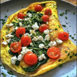Spinach Feta Omelette Tasty and Simple Recipe