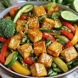 Sheet Pan Crispy Tofu Stir Fry Healthy and Quick Meal