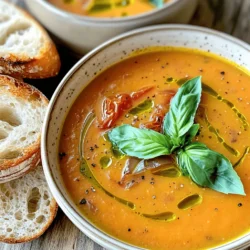 Roasted Tomato Basil Soup Rich and Flavorful Recipe
