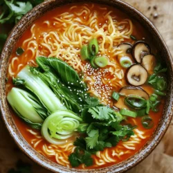 Spicy Garlic Ramen Noodles Quick and Flavorful Dish