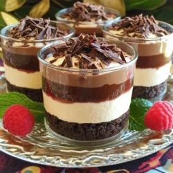 - 1 cup chocolate cookie crumbs - 4 tablespoons unsalted butter, melted - 1 cup cream cheese, softened - 1 cup Nutella - 1/2 cup powdered sugar - 1 teaspoon vanilla extract - 1 cup heavy whipping cream - 1/4 cup chocolate shavings or sprinkles for garnish Using quality cream cheese is very important. It gives the cheesecake a rich and creamy taste. If the cream cheese is not fresh, your dessert may taste off. Nutella plays a big role in flavor. It adds a rich, chocolate-hazelnut taste. If you love chocolate, Nutella makes this dessert shine. You can use other options for chocolate cookie crumbs. Graham crackers work well. You can also crush Oreos for a different flavor. Just pick what you like best! 1. In a medium bowl, combine the chocolate cookie crumbs and melted butter. 2. Mix until the texture looks like wet sand. 3. Divide the mixture into 6 to 8 serving cups. 4. Press down firmly to make a strong base. 1. In a large bowl, beat the softened cream cheese using an electric mixer. 2. Mix it until it is smooth and creamy. 3. Add Nutella, powdered sugar, and vanilla extract. 4. Blend everything until it is well combined and smooth. 1. In another bowl, whip the heavy cream until soft peaks form. 2. Gently fold the whipped cream into the Nutella mixture. 3. Be careful not to deflate the whipped cream as you mix. 1. Spoon or pipe the Nutella cheesecake filling over the crusts. 2. Smooth the tops using a spatula for an even finish. 3. Refrigerate the cups for at least 4 hours, or overnight for best results. 4. Before serving, add chocolate shavings or sprinkles on top for a fun touch. Using room temperature ingredients is key for this dessert. Cream cheese blends better when it's warm. This helps avoid lumps in your filling. Let your cream cheese sit out for about 30 minutes before you start. To achieve a fluffy filling, whip your heavy cream to soft peaks. This adds lightness to the cheesecake. When you fold the whipped cream into the Nutella mix, be gentle. This keeps the air in the whipped cream, making your cheesecake light and creamy. For a beautiful presentation, use clear cups or glassware. This way, your layers show off. You can also place a fresh raspberry or mint leaf on top. This adds color and freshness to the look. Beyond chocolate shavings, consider using crushed nuts or fresh fruit as garnishes. They add texture and flavor. Try using crushed hazelnuts or sliced strawberries for a tasty twist. If your filling is runny, check if your cream cheese was too warm. It may need to be chilled slightly before mixing. If you find your crust sticking to the cups, try greasing them lightly with butter. This can help your crust come out smoothly. If needed, you can also coat the cups in cocoa powder before adding the crust. This adds extra flavor and helps with sticking. {{image_2}} You can change the flavor of your cheesecake cups. Try adding peanut butter for a creamy twist. Just mix in 1/2 cup of peanut butter with the Nutella. This blend gives you a rich, nutty flavor. You can also swap out the vanilla extract for other extracts. Almond or hazelnut can add a fun touch to your dessert. If you need gluten-free options, use gluten-free cookie crumbs. Many brands offer tasty gluten-free cookies. Just crush them to make your crust. For vegan options, replace cream cheese with a plant-based cream cheese. You can use coconut cream instead of heavy cream. These swaps keep the dessert creamy and delicious. You can make your cheesecake cups festive. Add pumpkin spice for a fun fall twist. Mix 1 teaspoon of pumpkin spice into the Nutella mixture. For spring or summer, use fresh fruits as toppings. Strawberries or raspberries can brighten up your cups. They also add a nice tartness that pairs well with Nutella. To keep your no-bake Nutella cheesecake cups fresh, store them in the fridge. Use an airtight container. This keeps them from drying out or absorbing other smells. If you plan to eat them within a few days, refrigeration is best. Can you freeze these cheesecake cups? Yes! They freeze well. Just make sure to wrap them tightly in plastic wrap or foil. Place them in a freezer bag or container. This way, they will stay fresh for up to three months. In the fridge, your cheesecake cups last about 5 days. After that, they may lose flavor and texture. Look for signs of spoilage. If the cheesecake looks discolored or has an off smell, it's time to toss it. If you see any liquid pooling, that’s also a sign it’s gone bad. You don’t need to reheat these cheesecake cups. They taste best cold. If you want to enjoy them later, simply take them out of the fridge. Don’t leave them at room temperature for too long. This can lead to spoilage. Keep them cool until you’re ready to eat. Enjoy! These cups need at least 4 hours to chill. For the best results, let them sit overnight. This helps the flavors blend well and the texture firm up. Yes, you can make these cups a day in advance. Just cover them well with plastic wrap or a lid. Keep them in the fridge until you're ready to serve. This saves time and makes hosting easier. You can use any chocolate spread you like. Some great options are peanut butter or almond butter. You can also try a homemade chocolate ganache for a unique twist. Absolutely! Kids love these cups. They can help mix ingredients and layer the cups. Let them choose fun toppings like sprinkles or fruit. It’s a fun way to get them involved in the kitchen! This blog post covered how to make delicious No-Bake Nutella Cheesecake Cups. We looked at the ingredients, preparation steps, tips for success, and fun variations. Using quality cream cheese and Nutella gives the best taste. Remember to chill the cups for a smooth finish. You can even try different flavors or adjust for dietary needs. With these ideas, you can make this dessert your own. Now, enjoy making your tasty treats and share them with friends!
