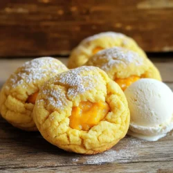 - 2 ½ cups all-purpose flour - ½ teaspoon salt - 1 cup unsalted butter, softened - 1 cup granulated sugar - 1 cup brown sugar, packed - 2 large eggs - 1 teaspoon vanilla extract To make the best pumpkin pie stuffed cookies, we need some key ingredients. The flour forms the base of the cookies. Use all-purpose flour for a great texture. Salt enhances the sweetness and balances the flavors. Softened unsalted butter makes the cookies rich and tender. Granulated sugar adds sweetness, while brown sugar gives a nice chew. The eggs bind everything together, and the vanilla extract adds a warm taste. Each ingredient plays a role in making these cookies delicious. - 1 cup pumpkin purée - 1 cup powdered sugar - 1 teaspoon cinnamon - ¼ teaspoon nutmeg For the pumpkin filling, we use pumpkin purée as the star. It gives a lovely flavor and creamy texture. Powdered sugar sweetens the filling just right. The cinnamon adds warmth, and nutmeg brings a hint of spice. This filling is smooth and full of fall flavor. - 1 teaspoon baking soda - 1 teaspoon baking powder - 1 tablespoon pumpkin pie spice Baking soda and baking powder help our cookies rise and stay soft. The pumpkin pie spice mixes in more seasonal flavors. It’s a blend of cinnamon, ginger, and other spices. Using these essentials ensures your cookies bake perfectly every time. To start, mix together the pumpkin purée, powdered sugar, cinnamon, and nutmeg in a small bowl. Make sure the mixture is smooth and well combined. Once mixed, place it in the fridge to chill. This helps the filling set and makes it easier to work with later. Next, grab a large bowl and combine your dry ingredients. This includes the flour, baking soda, baking powder, salt, and pumpkin pie spice. Set this mixture aside. In another bowl, cream the softened butter, granulated sugar, and brown sugar together until it looks light and fluffy. This takes about 3 to 5 minutes. Then, add the eggs one at a time to the butter mix, followed by the vanilla extract. Mix until everything is well blended. Now, it's time to bring the dough together. Gradually add the dry mixture to the wet mixture. Stir until just combined; be careful not to overmix. Cover the cookie dough with plastic wrap and put it in the fridge for at least 30 minutes. While the dough chills, preheat your oven to 350°F (175°C). After chilling, take a tablespoon-sized piece of dough and flatten it in your palm. Place about a teaspoon of the chilled pumpkin filling in the center and wrap the dough around it, sealing it completely. Roll it into a ball. Place the stuffed cookie balls on a parchment-lined baking sheet, spaced about 2 inches apart. Bake them for 10 to 12 minutes, or until the edges turn lightly golden. Allow the cookies to cool on the baking sheet for 5 minutes before transferring them to a wire rack. Chilling the dough is key for great cookies. It firms up the dough, making it easier to handle. When you chill, the cookies spread less while baking. Aim for at least 30 minutes in the fridge. This time helps set the flavors too. To keep your cookies fluffy, avoid overmixing. Mix until just combined when adding dry ingredients. Overmixing makes the cookies tough and dense. It’s better to have a few flour pockets than to overwork the dough. Using fresh pumpkin purée can elevate your cookies. Fresh purée offers a brighter taste than canned. If you choose canned, make sure it’s pure pumpkin without added sugar. Add more spices for a seasonal twist. Cinnamon and nutmeg are classics, but you can also try ginger or allspice. A little extra spice can take these cookies to a new level of fall flavor. Dust the cooled cookies with powdered sugar. This adds a lovely touch and makes them look fancy. You can also drizzle a simple icing made of powdered sugar and milk for extra sweetness. Pair these cookies with vanilla ice cream for serving. The cold ice cream contrasts nicely with the warm cookies. This combo creates a delightful dessert experience! {{image_2}} You can change the filling in your pumpkin pie stuffed cookies for a new taste. A cream cheese filling adds a rich and tangy twist. Just mix cream cheese with powdered sugar and a hint of vanilla. You can also try a chocolate ganache. Simply melt chocolate and mix it with heavy cream until smooth. This chocolate filling makes a great surprise inside the cookie. If you need a gluten-free option, use a gluten-free flour blend. Many blends work well for cookies. You can also make these cookies vegan by swapping butter with coconut oil and using flax eggs. To make a flax egg, mix one tablespoon of ground flaxseed with three tablespoons of water. Let it sit until it thickens. This keeps your cookies tasty and friendly for all diets. For autumn parties, you can top the cookies with whipped cream or caramel sauce. This adds a festive touch. You can also package these cookies as gifts. Use clear bags tied with ribbon or a cute box. Adding a handwritten note makes them even more special. These ideas make your cookies shine during the fall season. To keep your cookies fresh, store them in an airtight container. This helps lock in moisture. If you plan to eat them in a few days, room temperature is fine. For longer storage, refrigeration works too. Just remember, cold cookies can lose their soft texture. You can freeze both unbaked and baked cookies. For unbaked cookies, scoop them onto a baking sheet and freeze for about an hour. Then, transfer them to a freezer bag. For baked cookies, let them cool completely before freezing. Wrap each cookie in plastic wrap. When you’re ready to eat them, thaw them at room temperature. To warm, pop them in a preheated oven for a few minutes. These cookies stay fresh for about one week at room temperature. In the fridge, they last up to two weeks. Watch for signs of spoilage. If the cookies feel hard or smell off, it’s time to toss them. Enjoy these treats while they’re fresh! Yes, you can make the dough ahead of time. Simply prepare the dough and wrap it tightly in plastic wrap. Store it in the fridge for up to two days. You can also freeze the dough for up to three months. Just remember to let it thaw in the fridge before using it. If you don’t have pumpkin purée, you can use sweet potato purée or butternut squash purée. Both give a similar taste and texture. Canned versions of these alternatives work well too. You can tell the cookies are done when the edges turn a light golden color. The center might look soft but will set as they cool. Make sure not to overbake them to keep that soft center! Yes, you can mix and match spices based on your taste. Try adding ginger for a kick or allspice for a warm flavor. Each spice adds its unique touch to the filling. These cookies will be soft with a slight crunch on the edges. Chilling the dough helps maintain that soft center while baking. Enjoy that perfect bite when you take a cookie out of the oven! You’ve learned how to create delicious stuffed cookies with pumpkin filling. We covered the key ingredients and step-by-step instructions. Remember to chill your dough for the best texture. You can try different fillings or make it gluten-free or vegan. Store your cookies properly to keep them fresh. With these tips, you are ready to impress friends and family. Enjoy your baking journey and share your treats!