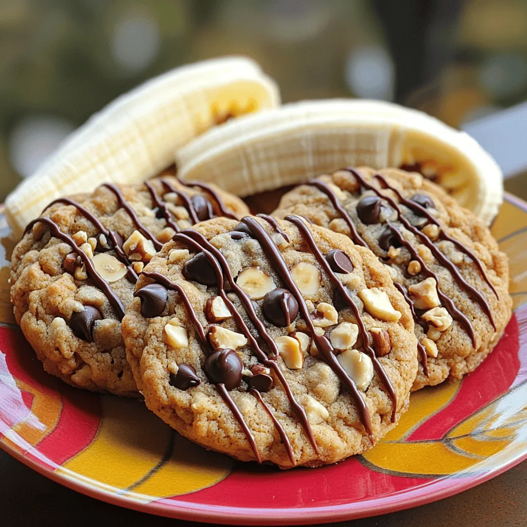 To make Peanut Butter Banana Breakfast Cookies, you need these simple ingredients: - 2 ripe bananas, mashed - 1 cup natural peanut butter (smooth or crunchy) - ½ cup rolled oats - 1/4 cup honey or maple syrup - 1/2 teaspoon vanilla extract - 1/2 teaspoon baking powder - 1/4 teaspoon salt - 1/4 cup dark chocolate chips (optional) - 1/4 cup chopped nuts (optional) Each ingredient plays a key role. The bananas provide sweetness and moisture. Peanut butter gives a rich taste and healthy fats. Rolled oats add texture and fiber. Honey or maple syrup adds extra sweetness. The baking powder helps the cookies rise. Make sure to measure accurately for the best results. You can boost your cookies with fun extras. Dark chocolate chips add a sweet touch. Chopped nuts give a nice crunch. Consider dried fruits like raisins or cranberries for added flavor. Mix and match based on what you like! First, set your oven to 350°F (175°C). This helps the cookies bake evenly. Next, grab a baking sheet and line it with parchment paper. This makes cleanup easy and keeps cookies from sticking. In a mixing bowl, mash 2 ripe bananas. Use a fork for this task. Then, add 1 cup of peanut butter. Mix them together until smooth. Now, pour in 1/4 cup of honey or maple syrup. Add 1/2 teaspoon of vanilla extract too. Blend everything well until it’s mixed nicely. Take another bowl and whisk together 1/2 cup of rolled oats, 1/2 teaspoon of baking powder, and 1/4 teaspoon of salt. Make sure there are no clumps. This mix adds texture and helps the cookies rise. Now, slowly add the dry mix to the wet banana-peanut butter mix. Stir gently until they come together. If you want, fold in 1/4 cup of dark chocolate chips or chopped nuts. Use a spoon or cookie scoop to drop rounded tablespoons of dough onto the baking sheet. Leave some space between each cookie since they will spread a bit. Gently flatten each cookie with your palm or the back of a fork. They won’t change shape much while baking. Bake them for 10-12 minutes until the edges turn golden. After baking, let the cookies cool on the sheet for 5 minutes. Then, move them to a wire rack to cool completely. Enjoy your delicious Peanut Butter Banana Breakfast Cookies! Store your cookies in an airtight container. This keeps them soft and fresh. They last about a week at room temperature. If you want to keep them longer, you can freeze them. Just use a freezer-safe bag. Thaw them in the fridge when ready to eat. If your cookies spread too much, try chilling the dough for 30 minutes. This helps them hold their shape. For a crispier cookie, bake a minute longer. Check them at 10 minutes. Look for lightly golden edges. Adjust the time based on your oven, as it may heat differently. You can replace honey with agave syrup if you like. For a nut-free version, use sun butter. If you don’t have rolled oats, quick oats work too. Want to skip the chocolate chips? Use dried fruit instead for sweetness. These swaps keep the cookies tasty and fun! {{image_2}} You can make these cookies vegan easily. Just swap honey for maple syrup. Use your favorite plant-based peanut butter, too. This keeps the flavor rich without any animal products. The result is still a tasty, soft treat. To make these cookies gluten-free, use certified gluten-free oats. Check the label on your peanut butter as well. Most brands are gluten-free, but it’s best to confirm. You can still enjoy these cookies without gluten! Add a twist to your cookies with spices or dried fruits. Try adding cinnamon for warmth. You can also mix in dried cranberries or raisins for sweetness. If you love nuts, toss in some walnuts or pecans for crunch. Each variation makes the cookies unique and fun! Each Peanut Butter Banana Breakfast Cookie has about 140 calories. This makes them a tasty yet light snack that won't weigh you down. If you enjoy a hearty treat, you can easily account for the calories by adjusting your meal plan. - Carbohydrates: Each cookie has roughly 18 grams of carbs. Most come from the bananas and oats, which provide energy. - Fats: These cookies contain about 6 grams of fat, primarily from peanut butter. This healthy fat keeps you feeling full. - Proteins: With about 4 grams of protein per cookie, they offer a good boost to start your day. Peanut butter is a great protein source, making these cookies a smart choice for breakfast or snack time. - Bananas: Rich in potassium, bananas help maintain heart health. They're also a great source of vitamins and fiber. - Peanut Butter: This nut butter is packed with healthy fats, protein, and vitamins. It promotes satiety and can help with muscle repair. - Rolled Oats: Oats are high in soluble fiber, which aids digestion and helps keep cholesterol levels in check. - Honey or Maple Syrup: Both natural sweeteners offer antioxidants and can provide an energy boost without refined sugars. These cookies combine tasty flavors with strong nutrition. They make a great choice for breakfast or a quick snack. You get to enjoy the sweet taste of treats while still fueling your body! Yes, you can freeze these cookies. Let them cool completely first. Place them in an airtight container. You can also freeze them in a single layer on a baking sheet. Once frozen, transfer them to a bag for easier storage. They will last up to three months in the freezer. These cookies stay fresh for about five days at room temperature. Keep them in an airtight container to prevent them from drying out. If you want them to last longer, store them in the fridge for up to a week. If you need a substitute, try agave nectar or brown rice syrup. You can also use coconut sugar dissolved in a bit of warm water. Just remember that these options may change the flavor slightly. To reduce sweetness, cut down on the honey or maple syrup. You can also use less ripe bananas, as ripe bananas are sweeter. Another option is to add more oats to balance the sweetness. This post covered all you need for making Peanut Butter Banana Cookies. We explored key ingredients, measurements, and tasty add-ins. I shared step-by-step instructions for mixing and baking. Plus, I provided valuable tips for storage and baking tweaks. Don't forget the fun variations, like vegan or gluten-free options. Lastly, the nutritional info shows how these cookies can be a healthy treat. Enjoy your baking journey, and create cookies that fit your taste and needs!