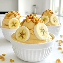 Here are the simple ingredients you need for Peanut Butter Banana Nice Cream: - 3 ripe bananas, sliced and frozen - 1/4 cup natural peanut butter - 1 tablespoon honey or maple syrup (optional) - 1 teaspoon vanilla extract - A pinch of sea salt - Optional toppings: Chopped peanuts or granola These ingredients create a rich and creamy treat. The bananas give a natural sweetness and smooth texture. The peanut butter adds a nutty flavor that pairs well with the bananas. If you like it sweeter, honey or maple syrup works great. The vanilla and sea salt enhance all the flavors. You can also add toppings for extra crunch. Chopped peanuts or granola are perfect choices. Enjoy this easy and delicious treat! Start by slicing three ripe bananas into coins. Ripe bananas have a sweeter flavor and a creamy texture. Place the banana slices in a freezer-safe container. Freeze them for at least two hours or until they are completely frozen. This step is key to achieving that nice cream texture. After freezing, it’s time to blend! Transfer the frozen banana slices to a food processor. Add 1/4 cup of natural peanut butter, 1 tablespoon of honey or maple syrup, 1 teaspoon of vanilla extract, and a pinch of sea salt. Blend on high speed until everything is smooth and creamy. Scrape down the sides as needed. Be patient; this might take a few minutes. If you want it sweeter, taste and add more honey or syrup, then blend again. You can serve the nice cream right away for a soft-serve texture. If you prefer a firmer texture, transfer it to a bowl and freeze for an extra 30 minutes. When ready to serve, scoop it into bowls. For a fun touch, sprinkle chopped peanuts or granola on top. You can also add banana slices or drizzle more peanut butter for extra flavor. To get the best texture for your nice cream, be patient while blending. It may take a few minutes to turn the frozen bananas into a creamy mix. Scrape down the sides of the food processor often. This step helps blend everything well and creates a smooth finish. If you skip this, you might find some chunks in your nice cream. Taste your nice cream before serving. If it needs more sweetness, you can add honey or maple syrup. Just remember to blend again after adding more. Honey gives a floral note, while maple syrup adds a warm flavor. Choose whichever fits your taste best. For a great look, serve your nice cream in chilled bowls. This keeps it cold longer. You can also get creative with garnishing. Try adding extra banana slices or a drizzle of peanut butter on top. Chopped peanuts or granola can add a nice crunch too. {{image_2}} You can boost the taste of your Peanut Butter Banana Nice Cream in fun ways. One great idea is to add cocoa powder. Just one or two tablespoons mix in well. This gives a rich chocolatey flavor. It pairs nicely with peanut butter. If you love nutty flavors, try using other nut butters. Almond or cashew butter can change the taste. Each nut brings a new twist to your nice cream. Mixing in fruits can add freshness and color. Strawberries or blueberries are excellent choices. They bring a sweet and tart flavor. Just toss a handful into the blender with your base. You can also try using different frozen fruits like mango or peaches. These fruits will create a unique nice cream every time. The fruity twist can make it even more exciting. If you want to make this nice cream vegan, swap honey for maple syrup. It keeps the sweetness without using animal products. You can also make it sugar-free by using ripe bananas alone. They add natural sweetness. For those with peanut allergies, simply use sunflower seed butter. This keeps the creamy texture without the nuts. These adjustments make this treat friendly for everyone! To keep your peanut butter banana nice cream fresh, store it in an airtight container. This helps prevent freezer burn. Make sure to pack it down to remove air pockets. You can freeze the nice cream for up to two weeks. After that, it may lose its texture and flavor. If your nice cream is too hard, let it sit out for a few minutes. This will help soften it for a smoother texture. You can also blend it again if needed. If you have extra nice cream, try adding it to smoothies or using it as a topping for pancakes. It makes a great addition to many desserts! Nice cream is a yummy, dairy-free ice cream. It uses frozen fruit as the base. You can blend frozen bananas or other fruits to make a smooth, creamy dessert. It's a great choice for those who want a healthier treat. Nice cream is tasty and simple to make, perfect for hot days. Yes, you can make nice cream without a food processor. Use a blender instead. If you have a hand mixer, that can work too. Just be sure to blend in small batches. You can also mash the frozen bananas with a fork. It will take more time, but it is still doable. To reduce calories, use less peanut butter. You can also skip the honey or maple syrup. Try adding a splash more vanilla for flavor. Using fewer toppings like peanuts or granola also helps cut calories. Remember, nice cream is still tasty even with fewer sweeteners! This blog shared an easy recipe for nice cream made with frozen bananas and peanut butter. You learned how to prepare the ingredients, blend them, and serve your tasty treat. We also covered tips for texture, sweetness, and creative avenues for variations. Plus, I provided storage tips for leftovers. Now you can enjoy a delicious and healthy dessert without guilt. Explore your own flavor ideas and have fun creating. Your nice cream adventure starts today. Enjoy every bite!