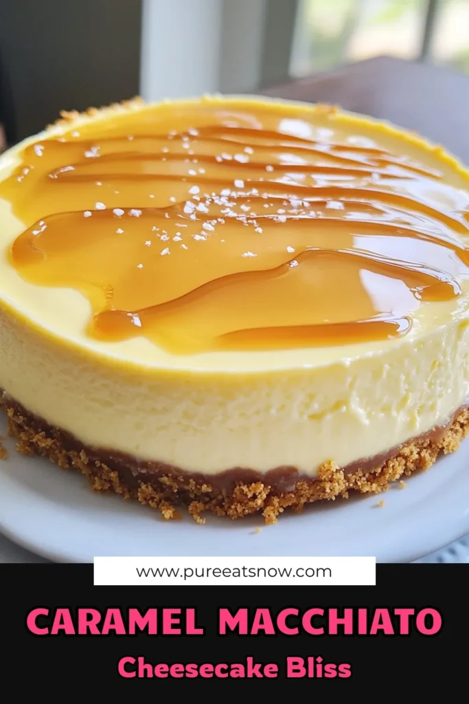 Indulge in the rich, creamy delight of Caramel Macchiato Cheesecake that combines the flavors of coffee and caramel in each bite. This easy-to-follow recipe transforms simple ingredients into a show-stopping dessert perfect for any occasion. Impress your guests with this decadent treat today! Click to unlock the full recipe and make your dessert dreams come true! #CaramelMacchiatoCheesecake #DessertGoals #BakingRecipes #CoffeeLovers