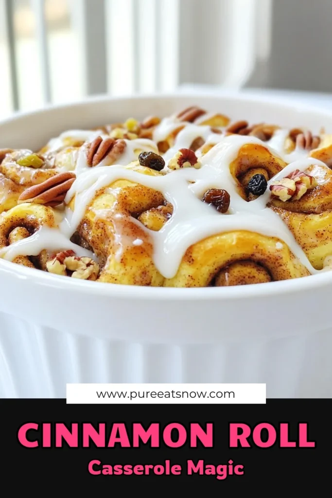 Indulge in the sweet goodness of Slow Cooker Cinnamon Roll Casserole for an easy, delicious breakfast or dessert! With just a few simple ingredients, this recipe combines fluffy cinnamon rolls, creamy eggs, and warm spices for a comforting treat. Perfect for sharing with family and friends, it's a guaranteed crowd-pleaser. Ready to whip up this delightful dish? Click through for the full recipe! #SlowCookerRecipes #CinnamonRolls #BreakfastIdeas #Dessert