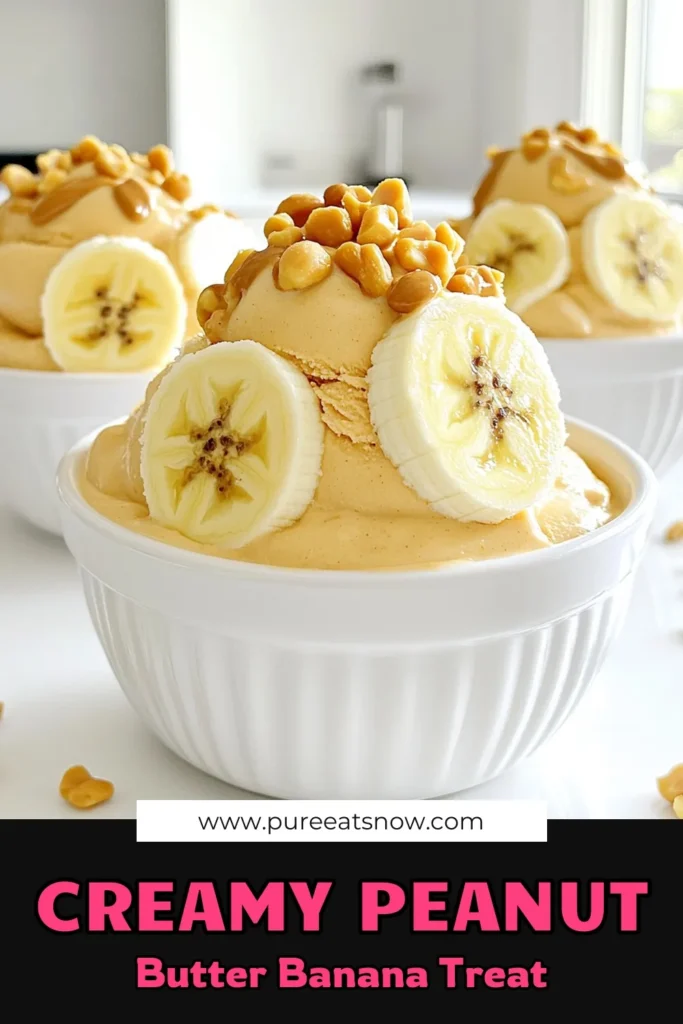 Indulge in a deliciously creamy Peanut Butter Banana Nice Cream that's healthy and easy to make! With just frozen bananas, natural peanut butter, and a few simple ingredients, you can whip up this tasty treat in no time. Perfect for warm days or a sweet snack, this nice cream is sure to please. Click through for the full recipe and tips to elevate your dessert game! #NiceCream #PeanutButterBanana #HealthyDessert #IceCreamSubstitute