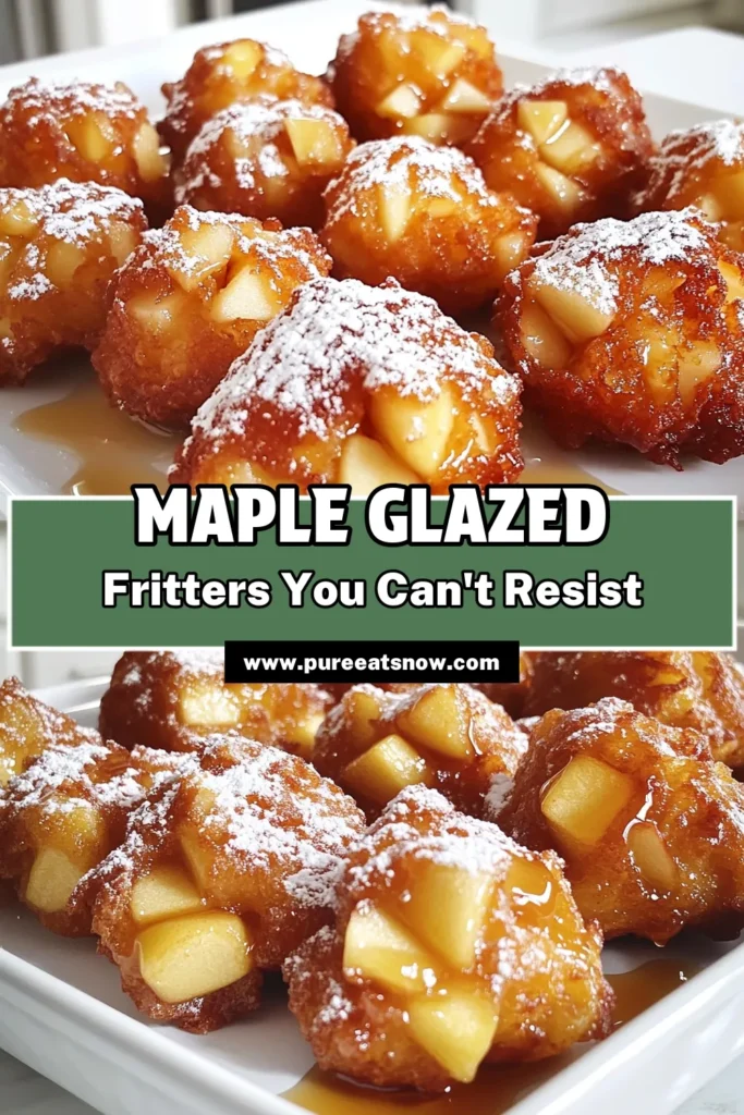 Indulge in the sweet and crispy delight of Maple Glazed Apple Fritters! Made with juicy apples and topped with a rich maple syrup glaze, these treats are perfect for breakfast or dessert. With easy step-by-step instructions, you'll be frying up this heavenly snack in no time. Click to explore the full recipe and impress your friends and family! #AppleFritters #MapleSyrup #HomemadeTreats #BakingRecipes