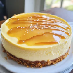 To make a delicious Caramel Macchiato Cheesecake, you will need the following ingredients: - 1 ½ cups digestive biscuits, crushed - ½ cup unsalted butter, melted - 2 cups cream cheese, softened - 1 cup granulated sugar - 3 large eggs - 1 teaspoon vanilla extract - 1 cup strong brewed coffee, cooled - 1 teaspoon espresso powder - 1 tablespoon cornstarch - ½ cup heavy cream - ½ cup caramel sauce, plus extra for drizzling - Pinch of sea salt These ingredients blend together to create a rich and creamy cheesecake. The digestive biscuits form a tasty crust, while the cream cheese gives it that classic cheesecake texture. The brewed coffee and espresso powder add a deep coffee flavor that ties in perfectly with the caramel. Don't forget the pinch of sea salt! It enhances the sweetness and makes each bite unforgettable. Gather these ingredients before you start. This will make the process smoother and more fun. You can find most of these items at your local grocery store. Enjoy your cooking adventure! - First, preheat your oven to 325°F (160°C). This step warms up the oven for even baking. - Next, mix 1 ½ cups of crushed digestive biscuits with ½ cup of melted unsalted butter in a medium bowl. Blend well until the mixture looks like wet sand. - Press this mixture firmly into the bottom of a 9-inch springform pan. Make sure it is even and compact. - Bake the crust in the preheated oven for 10 minutes. This step helps it set. Once done, take it out and let it cool completely. - In a large mixing bowl, beat 2 cups of softened cream cheese with 1 cup of granulated sugar. Use an electric mixer for a smooth, creamy texture. - Add 3 large eggs one at a time. Mix well after each egg to ensure they blend in. - Now, stir in 1 teaspoon of vanilla extract, 1 cup of cooled strong brewed coffee, 1 teaspoon of espresso powder, and 1 tablespoon of cornstarch. Mix until everything is smooth and well combined. - Gently fold in ½ cup of heavy cream. This step adds lightness. Be careful not to over-mix; you want a fluffy texture. - Pour the cheesecake batter over the cooled crust. Tap the pan lightly on the counter to release air bubbles. - Bake the cheesecake in the oven for 50-60 minutes. Check if it is done by looking for a slightly jiggly center. It should be set around the edges. - Once baked, turn off the oven and leave the cheesecake inside for an hour. This gradual cooling helps prevent cracks. - After an hour, take it out and refrigerate for at least 4 hours, or overnight if you can wait! This chilling time makes it firm and delicious. Mixing gently is key to a smooth cheesecake. When you beat the cream cheese and sugar, do it slowly. This helps keep the batter creamy and avoids too much air. Too much air can cause cracks when baking. To avoid cracks on the surface, bake at a low temperature. This gives the cheesecake even heat. After baking, let it cool slowly in the oven. This step stops sudden temperature changes, which can crack the top. Garnishing your cheesecake can make it shine. Drizzle extra caramel sauce over the top. A dollop of whipped cream adds creaminess. You can also sprinkle a pinch of sea salt. This gives a nice contrast to the sweet caramel. Pair your cheesecake with a nice drink. A cup of coffee matches perfectly. You could also serve it with a glass of milk or a warm tea. These drinks balance the sweet and rich taste of the cheesecake. {{image_2}} You can add fun flavors to your caramel macchiato cheesecake. For a richer taste, try adding chocolate or mocha. Just mix in some cocoa powder or melted chocolate when you make the cheesecake batter. This will create a nice blend of coffee and chocolate that many people love. You can also make this dessert seasonal! Add fruits like fresh berries or sliced peaches. Fold them into the batter or place them on top before you chill the cheesecake. The fruits will add a burst of color and fresh taste. If you want a lighter version, consider using low-fat cream cheese. It still tastes great but has fewer calories. You can also swap out regular sugar for a sugar substitute if you need to cut back on sugar. For those who need gluten-free options, you can make a gluten-free crust. Use gluten-free cookies or oats instead of digestive biscuits. This way, everyone can enjoy this cheesecake without worry. To keep your Caramel Macchiato Cheesecake fresh, you need to store it properly. Here are some tips: - Refrigeration tips: Place any leftover cheesecake in the fridge. Use an airtight container or cover it with plastic wrap. This keeps the flavors intact and prevents it from drying out. It’s best to eat it within a week. - Freezing instructions: Want to save some for later? You can freeze the cheesecake. Wrap it tightly in plastic wrap, then foil. Label it with the date. It can last up to three months in the freezer. Thaw it in the fridge overnight before serving. The freshness of your cheesecake matters. Here’s how long it lasts: - In the fridge: It stays fresh for about 5 to 7 days. After this, it may lose taste and texture. - In the freezer: When you freeze it, aim to eat it within 3 months for the best flavor. After that, it may still be safe to eat, but the taste may not be as great. Yes, you can use flavored coffee. It adds a unique twist to your cheesecake. Choose a flavor you enjoy, like hazelnut or vanilla. The taste will blend well with the cream cheese and caramel. Check the center of the cheesecake. It should be set but slightly jiggly. If it looks too wobbly, bake it for a few more minutes. The edges should be firm. Remember, it will firm up while cooling. Absolutely! This cheesecake tastes even better after resting. You can make it a day in advance. Just store it in the fridge. This gives the flavors time to mix and deepen. You can use chocolate sauce or butterscotch sauce. Both add great flavor. If you want a homemade option, mix brown sugar with butter and cream. Heat until smooth for a quick caramel-like sauce. This blog post covered how to make a delicious cheesecake from start to finish. You learned the key ingredients and how to prepare the crust and batter. I shared useful tips for a perfect bake and creative variations for your cheesecake. Plus, you got storage tips to keep your dessert fresh. Remember, every step counts. Enjoy your creamy cheesecake and share it with friends!