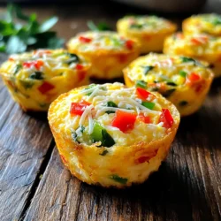 - 6 large egg whites - 1/2 cup cottage cheese - 1/4 cup shredded cheese (like mozzarella or cheddar) - 1/4 cup diced bell peppers - 1/4 cup fresh spinach, chopped - 1/4 teaspoon garlic powder - 1/4 teaspoon onion powder - Salt and pepper to taste - Cooking spray or silicone molds for baking - Muffin tin or baking sheet When I prepare Copycat Starbucks Egg White Bites, I rely on simple, fresh ingredients. The base is egg whites, which provide protein without fat. Cottage cheese adds creaminess and a bit of tang. I like to use mozzarella or cheddar for a melty touch. Bell peppers bring color and crunch. I prefer both red and green for a vibrant mix. Fresh spinach adds a nice green flavor, too. The right spices make a big difference. Garlic powder and onion powder add depth. A sprinkle of salt and pepper helps balance everything. For cooking, I use cooking spray or silicone molds. These options help the bites release easily after baking. A muffin tin works perfectly for shaping these bites. Using these ingredients and tools, you can create a tasty breakfast or snack that is simple and healthy. - Preheat your oven to 350°F (175°C). - In a large bowl, whisk together 6 egg whites and 1/2 cup of cottage cheese. Mix until it looks smooth and creamy. - Next, stir in 1/4 cup of shredded cheese, like mozzarella or cheddar. - Add in 1/4 cup of diced bell peppers and 1/4 cup of chopped spinach for color and flavor. - Sprinkle in 1/4 teaspoon of garlic powder and 1/4 teaspoon of onion powder. - Don't forget to add salt and pepper to taste. Mix all the ingredients well until they are evenly combined. - Lightly grease a muffin tin with cooking spray, or use silicone molds on a baking sheet. - Pour the egg mixture into the muffin tin or molds, filling each about three-quarters full. - Bake in the preheated oven for about 20-25 minutes. They are done when they look set and start to pull away from the sides. - Once baked, remove them from the oven and let them cool for a few minutes. Carefully pop the bites out of the mold. - Serve warm and enjoy your tasty egg white bites! To make great egg white bites, blend the egg whites and cottage cheese well. A smooth mix helps them cook evenly. Use a whisk to break up any lumps. This simple step makes a big difference in texture. To avoid sticking, use silicone molds or spray muffin tins. Silicone molds are easy to pop out. If you use metal, grease them well. This helps keep your bites intact when you take them out. You can add more flavor to your egg white bites. Try diced tomatoes or mushrooms for extra taste. Fresh herbs like basil or chives can also boost flavor. For seasoning, think outside the box! Add a pinch of cayenne for heat or smoked paprika for depth. You can even mix in some feta cheese for a tangy twist. Each change can make your dish unique! Cooking time may change based on your oven type. If you have a convection oven, reduce the time by a few minutes. The fan cooks food faster. Also, if you live at a high altitude, you might need more time. The air is thinner, so food takes longer to cook. Keep an eye on your bites to get the perfect texture. Adjust as needed for the best results! {{image_2}} If you need dairy-free egg white bites, use plant-based cheese instead of regular cheese. You can find many brands that taste great. Also, if you want low-carb bites, skip the shredded cheese. You can add more veggies for flavor and texture. You can change up the taste by adding different vegetables. Try mushrooms, zucchini, or tomatoes for a new twist. For a kick, add fresh herbs like basil or parsley. You can also use spices like paprika or chili powder. This will spice things up and make your bites stand out. These egg white bites pair well with many sauces. Try salsa, hot sauce, or a dollop of guacamole. They are perfect for breakfast or a snack. Serve them at brunch or as a tasty appetizer at parties. Enjoy them warm, or pack them for a lunch on the go! To keep your egg white bites fresh, store them in the fridge. Place them in an airtight container. This helps keep moisture out and flavor in. When stored this way, they stay tasty for up to five days. If you want to save them longer, freezing is the way to go! Freezing egg white bites is simple. After they cool, place them in a single layer on a baking sheet. Freeze them for about two hours. Once frozen, transfer them to a freezer-safe bag or container. This stops them from sticking together. To reheat, microwave them for one to two minutes, or until hot. You can also bake them at 350°F (175°C) for about 10-15 minutes. In the fridge, your egg white bites last for about five days. If you freeze them, they can last for up to three months. Just remember to label the bags with the date. This way, you know when to use them. Keeping track ensures you enjoy them at their best! You can make these bites without cheese. Here are some options: - Use mashed avocado for creaminess. - Add more diced veggies for flavor. - Try silken tofu for a soft texture. - Add nutritional yeast for a cheesy taste without dairy. These swaps keep the bites tasty and nutritious. Yes, you can use whole eggs. This change affects both texture and flavor: - Whole eggs make bites richer and fluffier. - They add more fat, which increases calories. - The taste becomes more eggy and less light. If you like richer bites, whole eggs are a good choice. Absolutely, these bites are great for meal prep. Here are some tips: - Make a big batch and store in the fridge. - Use an airtight container to keep them fresh. - Reheat in the microwave for a quick meal. These bites are perfect for busy mornings or snacks. In this blog post, we covered a simple, tasty recipe for egg white bites. You learned about the main ingredients, cooking gear, and easy steps to create them. I shared tips on enhancing flavor and making variations. Storing your bites properly ensures they stay fresh. This dish is not just quick to make; it also offers flexible options for different diets. Enjoy making these bites for breakfast or snacks, as they fit neatly into meal prep. They’re delicious, nutritious, and very versatile!