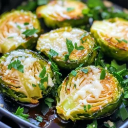 To make Air Fryer Garlic Parmesan Brussels Sprouts, gather these simple items: - 1 lb Brussels sprouts, halved - 2 tablespoons olive oil - 4 cloves garlic, minced - 1/4 cup grated Parmesan cheese - 1 teaspoon garlic powder - 1/2 teaspoon salt - 1/4 teaspoon black pepper - 1 tablespoon balsamic glaze (optional) - Fresh parsley, chopped (for garnish) You can swap some ingredients if needed. Here are a few ideas: - Use avocado oil instead of olive oil for a different flavor. - Nutritional yeast can replace Parmesan cheese for a vegan option. - If you lack fresh garlic, garlic powder works well too. Choosing fresh Brussels sprouts is key to a great dish. Here’s how to pick the best: - Look for bright green sprouts without yellow leaves. - Choose firm sprouts that feel heavy for their size. - Avoid any that have brown spots or feel soft. - Smaller sprouts are usually sweeter and more tender. First, gather your ingredients. You will need 1 pound of Brussels sprouts, 2 tablespoons of olive oil, and 4 cloves of minced garlic. You also need garlic powder, salt, black pepper, and grated Parmesan cheese. This mix gives your sprouts great flavor. Next, rinse the Brussels sprouts under cold water. Pat them dry with a clean towel. This helps them crisp up. Now, cut each sprout in half. Place the halved Brussels sprouts in a large mixing bowl. Add the olive oil and toss well. Make sure each sprout is coated. Then, add the minced garlic, garlic powder, salt, and black pepper. Mix again. You want every sprout to be full of flavor. Preheat your air fryer to 375°F (190°C). This step is key for even cooking. Once ready, transfer the seasoned Brussels sprouts to the air fryer basket. Spread them out in a single layer. This ensures they cook properly. Air fry for about 12-15 minutes. Halfway through, shake the basket. This helps them brown evenly. In the last minute of cooking, sprinkle the grated Parmesan cheese over the sprouts. Let it melt slightly. Once cooked, take the Brussels sprouts out of the air fryer. Place them in a serving dish. If you like, drizzle with balsamic glaze for a touch of sweetness. Finally, chop some fresh parsley and sprinkle it on top. This adds a nice color and fresh flavor. Enjoy your Air Fryer Garlic Parmesan Brussels Sprouts! To make your Brussels sprouts super crispy, follow these steps: - Cut them in half. This increases the surface area for browning. - Use enough oil. Two tablespoons of olive oil helps with crisping. - Don't overcrowd the basket. Spread them out so hot air flows freely. - Shake the basket. Halfway through cooking, shake to ensure even crispiness. This will give you that delightful crunch we all love. You can easily change the flavor of your Brussels sprouts. Here are some ideas: - Add crushed red pepper. This gives a spicy kick. - Include bacon bits. They add smokiness and richness. - Use lemon zest. This adds a bright, fresh flavor. For extra fun, try a mix of these toppings. Keeping your air fryer clean is key for great results: - Clean after each use. This prevents old food from affecting taste. - Remove the basket and tray. Wash these with warm, soapy water. - Check the heating element. Wipe it down gently with a damp cloth. These simple steps help keep your air fryer in top shape for delicious meals! {{image_2}} You can mix up the flavors in your Air Fryer Garlic Parmesan Brussels Sprouts. Try adding different spices. Here are a few ideas: - Smoked paprika for a smoky taste. - Cayenne pepper to add some heat. - Lemon zest for a fresh, bright flavor. - Italian herbs like oregano and thyme for a Mediterranean twist. Experiment with these seasonings to find your perfect blend. You can easily make this dish vegan. Just swap the Parmesan cheese for a plant-based cheese. Nutritional yeast is a great option. It adds a cheesy flavor without dairy. You can also use a mix of nuts for a crunchy topping. This way, you keep the delicious taste while staying plant-based. Brussels sprouts are tasty, but you can use other veggies too. Try using cauliflower or broccoli. Cut them into similar sizes to ensure even cooking. You can also mix in carrots or bell peppers for color. Each vegetable brings its own flavor and texture, making your dish unique. Enjoy experimenting with your favorites! To keep your Brussels sprouts fresh, place them in an airtight container. Make sure they cool down first. Store them in the fridge for up to four days. This way, they stay tasty and ready for a quick meal. When you want to eat your leftovers, reheat them in the air fryer. Set it to 350°F (175°C) for about 5 minutes. This keeps them crispy. You can also use a microwave, but they may lose some crunch. If you want to save them for later, freezing is a good option. First, blanch the Brussels sprouts in boiling water for 2-3 minutes. Then, cool them in ice water. Drain and pack them in freezer bags. They last up to three months in the freezer. When ready to eat, cook straight from frozen in your air fryer for a quick side dish. You should air fry Brussels sprouts for about 12 to 15 minutes. Start by preheating your air fryer to 375°F. Place the halved Brussels sprouts in the basket. Shake the basket halfway through to ensure even cooking. They should turn golden brown and crispy when done. Yes, you can use frozen Brussels sprouts. Just remember to thaw and drain them first. This helps avoid excess moisture. If you skip this step, the sprouts may become soggy and won't crisp well. Adjust the cooking time to about 15 to 18 minutes for frozen sprouts. Air Fryer garlic Parmesan Brussels sprouts pair well with many dishes. Consider serving them alongside grilled chicken or fish. They also go great with quinoa or a fresh salad. If you want a hearty meal, serve them with steak or pork chops. Don't forget to add your favorite dipping sauce for extra flavor! Brussels sprouts can be simple and fun to cook. We covered the needed ingredients, how to cook them, and many tips to make them perfect. Don't forget about flavor swaps and how to store leftovers. With these steps, you can create a dish everyone will enjoy. Now it's your turn to try these ideas and share your favorites. Enjoy your cooking!