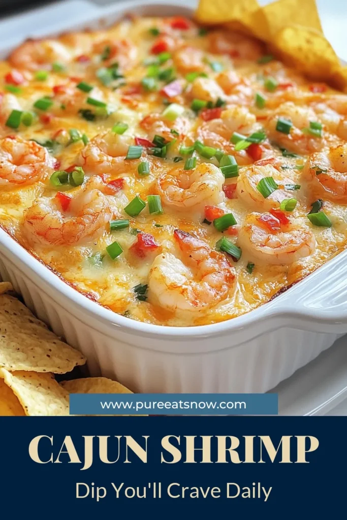 Dive into flavor with this creamy Cajun shrimp dip recipe that's perfect for any gathering! This baked shrimp dip combines succulent shrimp, cream cheese, and zesty Cajun seasoning for an irresistible easy appetizer. Perfectly served with tortilla chips or baguette slices, it's a must-try for seafood lovers. Don't miss out—save this creamy shrimp dip for your next party! #CajunShrimpDip #EasyAppetizerRecipes #BakedShrimpDip #CajunSeafoodDip