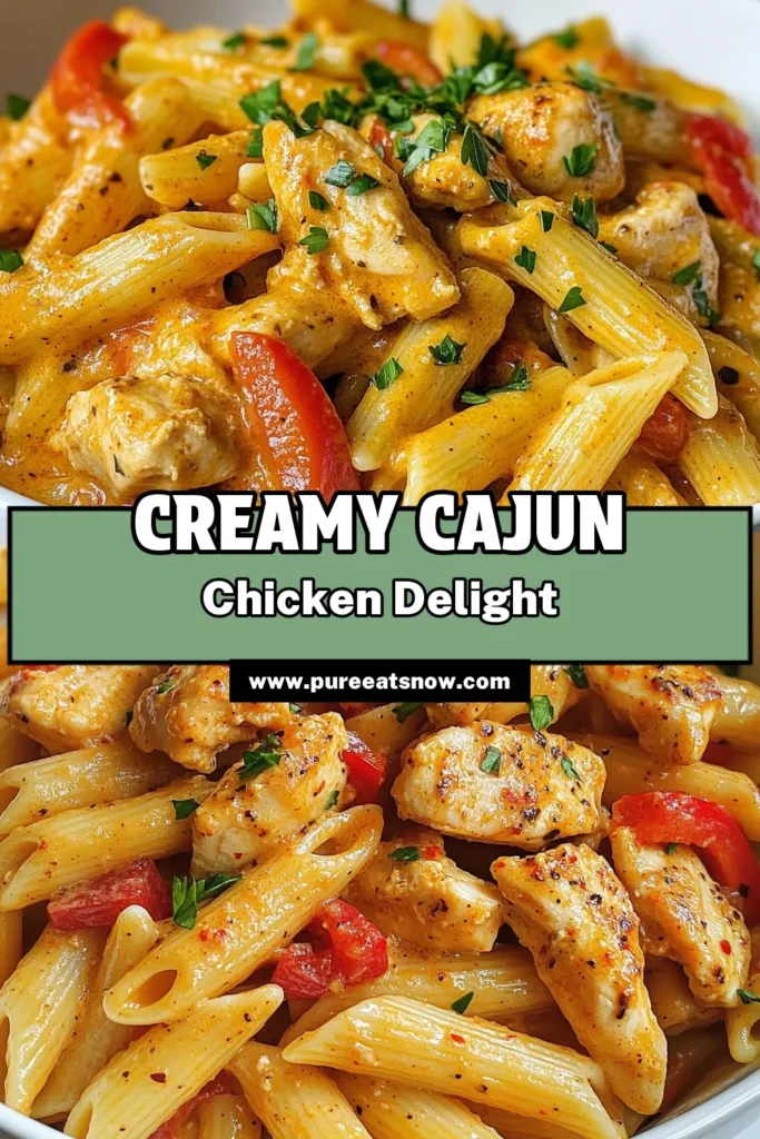 Looking for a flavorful dinner option? Try this creamy Cajun chicken penne recipe! It's an easy chicken pasta dish packed with spicy Cajun flavor that's sure to impress. In just 30 minutes, you can enjoy a delicious bowl of creamy penne pasta, perfect for any weeknight meal. Don’t miss out on this Cajun pasta with chicken that the whole family will love. Save this recipe now! #CajunChickenPenne #DinnerRecipesForPasta #EasyPastaDish #CreamyPastaRecipe