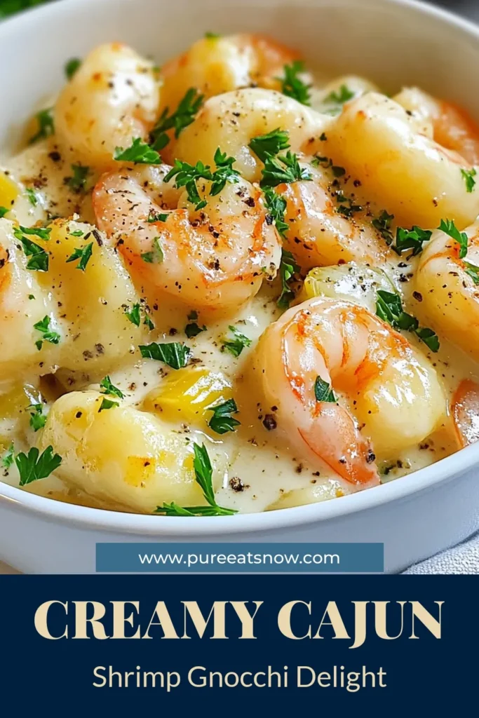 Discover the ultimate Cajun shrimp gnocchi recipe that's perfect for a cozy night in! This creamy shrimp pasta dish combines tender shrimp and pillowy gnocchi, all in one pot for an easy seafood gnocchi dinner. Savor the rich flavors of shrimp gnocchi with cream sauce that will have everyone asking for seconds. Get ready to impress your loved ones with this delicious meal. Save this easy recipe for later! #CajunShrimp #Gnocchi #SeafoodRecipes #OnePotMeals