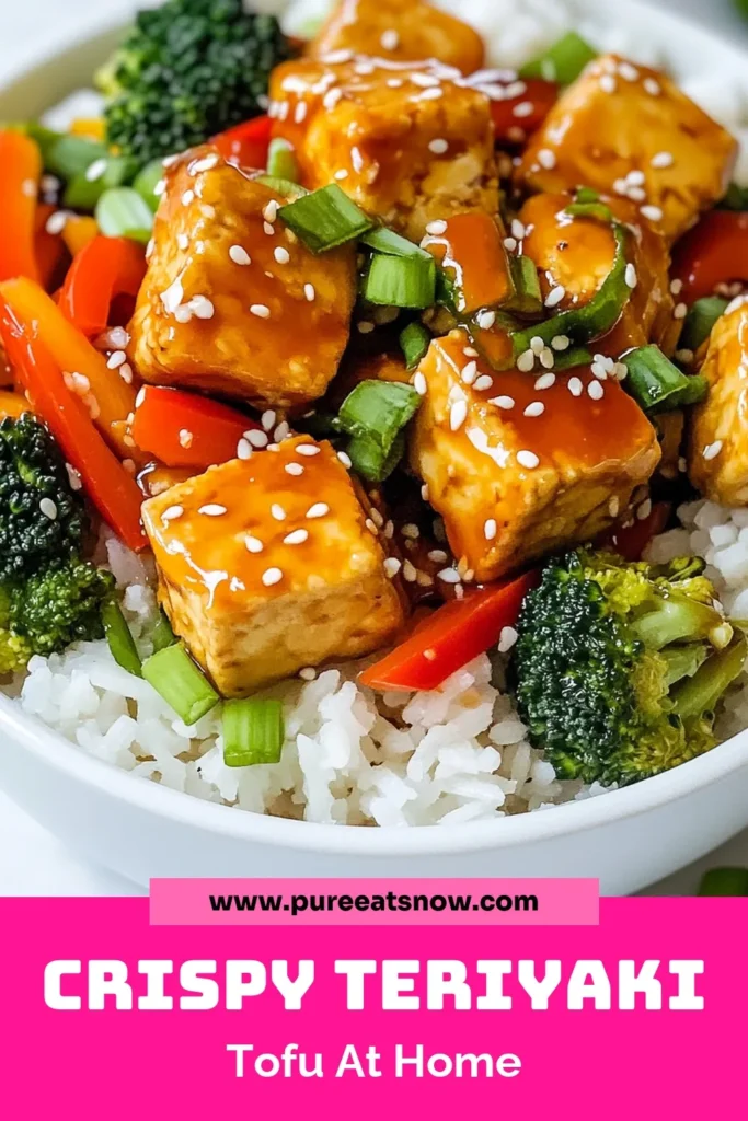 Discover the perfect balance of flavor and health with this Crispy Teriyaki Tofu Stir Fry. This easy tofu stir fry recipe showcases crispy teriyaki tofu tossed with fresh vegetables and a delicious homemade teriyaki tofu sauce. It's a healthy teriyaki tofu dish that's ideal for your vegan stir fry nights. Enjoy it over rice or quinoa for a satisfying meal. Try it tonight and save your favorite recipes! #CrispyTeriyakiTofu #VeganStirFry #TofuStirFryRecipe #HealthyTeriyakiTofu