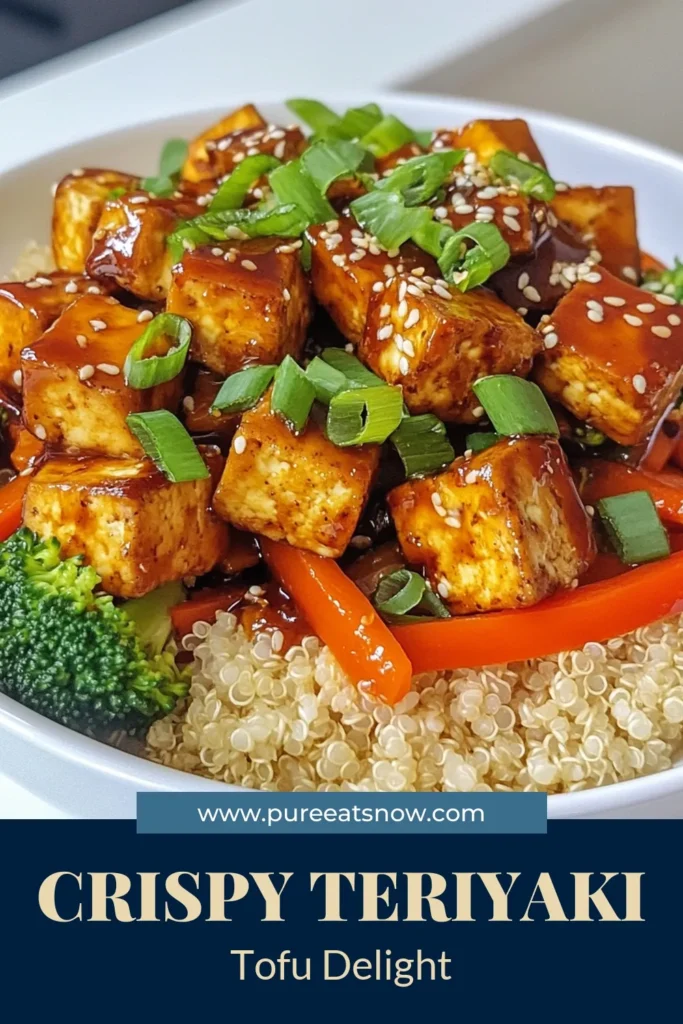 Looking for a delicious and healthy meal? Try this Teriyaki Tofu Stir Fry featuring crispy tofu, vibrant veggies, and a homemade teriyaki sauce. This vegan stir fry recipe is not only quick to make but also packed with flavors! Perfect for busy weeknights, this healthy tofu recipe will satisfy your cravings. Don’t forget to save this recipe for your meal prep! #TeriyakiTofuStirFry #VeganStirFryRecipe #CrispyTofuStirFry #HealthyTofuRecipes