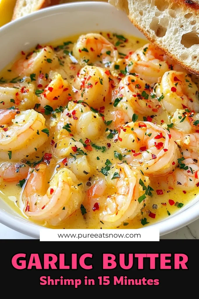 Indulge in this delicious Spicy Garlic Butter Shrimp recipe that’s perfect for a quick seafood dinner! This easy garlic shrimp dish is bursting with flavor and can be made in just 15 minutes. Ideal as a spicy shrimp appetizer or a delightful main course, you’ll love every bite. Try it tonight and impress your guests! Save this recipe for quick shrimp recipes and let the cooking begin! #SeafoodRecipes #ShrimpLovers #QuickDinners #GarlicShrimp