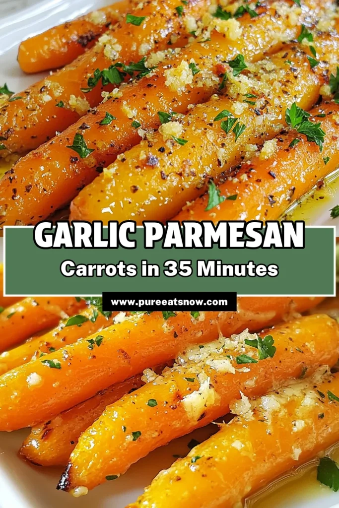 Discover the ultimate Garlic Parmesan Roasted Carrots recipe that will transform your vegetable side dishes! This easy roasted carrots recipe combines the rich flavors of garlic and Parmesan cheese, making it a healthy carrot recipe everyone will love. Perfect for any meal, these oven roasted carrots with garlic are simple to prepare and packed with flavor. Save this recipe for your next gathering! #GarlicParmesanRoastedCarrots #EasyVegetableSideDish #HealthyCarrotRecipes #OvenRoastedCarrotsWithGarlic