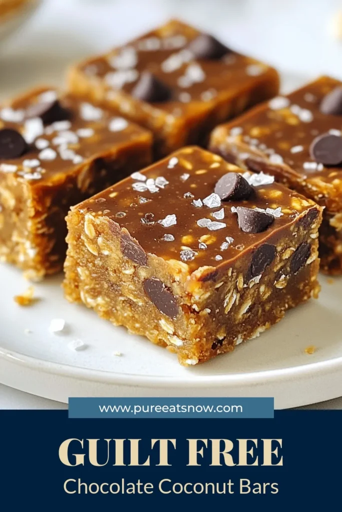 Looking for a delicious and nutritious treat? Try these Chocolate Coconut Energy Bars! This healthy energy bar recipe is perfect for a quick boost and is packed with wholesome ingredients. Enjoy the richness of no-bake chocolate bars that are also vegan snack bars, making them great for everyone. Make these homemade granola bars in just 15 minutes and keep them in your fridge for all week. Pin it now to save! #HealthySnacks #VeganRecipes #EnergyBars #NoBakeTreats