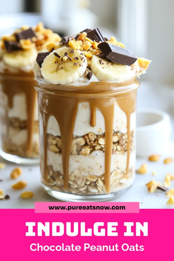 Start your day right with this delicious overnight oats recipe featuring chocolate peanut butter oats! Perfect for busy mornings, this easy overnight oats takes only 10 minutes to prep and is a healthy breakfast idea packed with flavor. Enjoy a vegan overnight oats recipe that's both nutritious and satisfying. Don't wait—try it today and elevate your breakfast game! Save this recipe for your morning inspiration! #OvernightOats #HealthyBreakfast #VeganRecipes #EasyRecipes