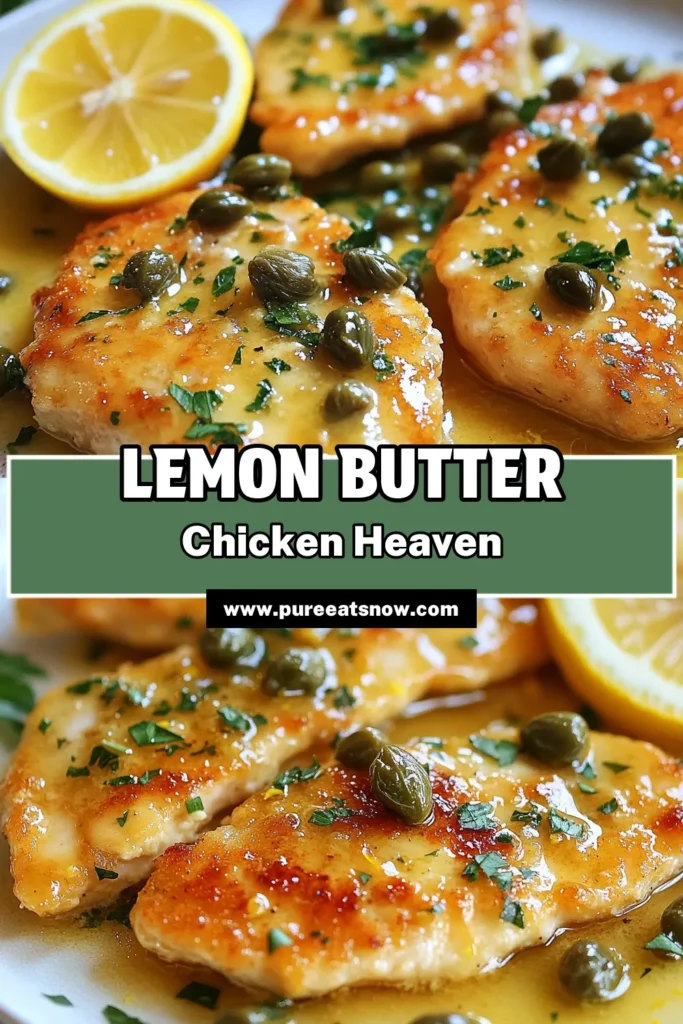Indulge in this delicious Lemon Butter Chicken Piccata, an easy chicken piccata recipe perfect for a quick lemon chicken dinner. With savory lemon garlic chicken complemented by capers, this dish is a family favorite! Get ready to impress your loved ones with this delightful, 30-minute meal. Give it a try tonight! Save this recipe for your next dinner idea! #LemonButterChickenPiccata #QuickDinner #ChickenPiccata #EasyRecipes