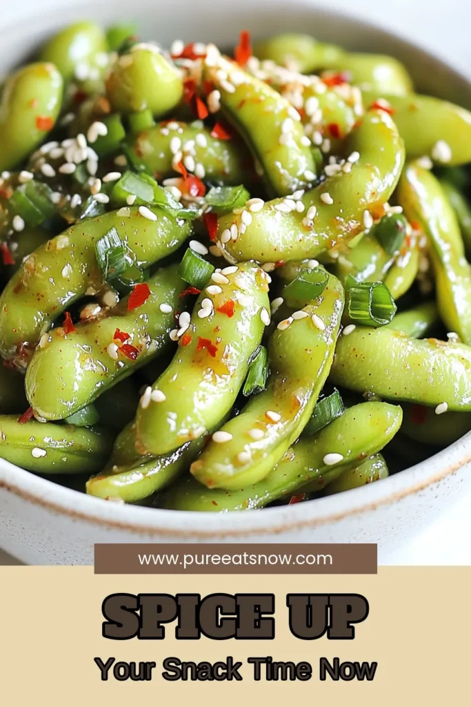 Looking for a delicious edamame recipe? Try this spicy garlic edamame that’s perfect as a healthy snack or vegetarian appetizer! Learn how to cook edamame with a flavorful twist using garlic, soy sauce, and a hint of spice. This quick recipe takes just 15 minutes and delivers bold flavors in every bite. Save this spicy garlic edamame recipe for your next gathering! #HealthySnacks #VegetarianAppetizers #EdamameRecipe #RecipeIdeas