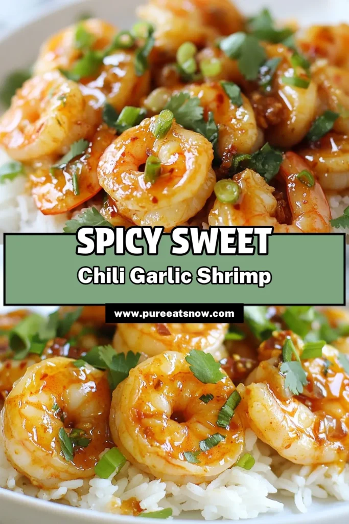 Looking to impress with an Easy Shrimp Dinner? Try this Sweet Chili Garlic Shrimp recipe! This Spicy Garlic Shrimp recipe combines large shrimp, a flavorful marinade of sweet chili sauce, garlic, and ginger, making a quick Seafood Stir Fry that's perfect for any night. Serve over jasmine rice or quinoa for a complete meal. Click to get the full recipe and elevate your dinner game! #SweetChiliGarlicShrimp #ShrimpMarinadeRecipe #SeafoodStirFry #EasyShrimpDinner