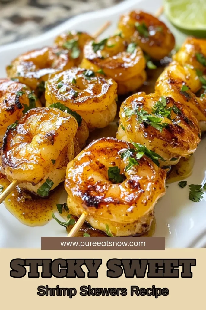 Looking for a delicious, easy shrimp skewer recipe? Try these Honey Lime Shrimp Skewers! This lime shrimp recipe features a simple grilled shrimp marinade with honey, lime juice, garlic, and spices, making it a perfect choice for any gathering. Savor the juicy shrimp on skewers, ready in just 40 minutes. Save this honey shrimp skewers recipe for a tasty meal tonight! #ShrimpSkewers #EasyRecipes #GrilledShrimp #SeafoodLovers