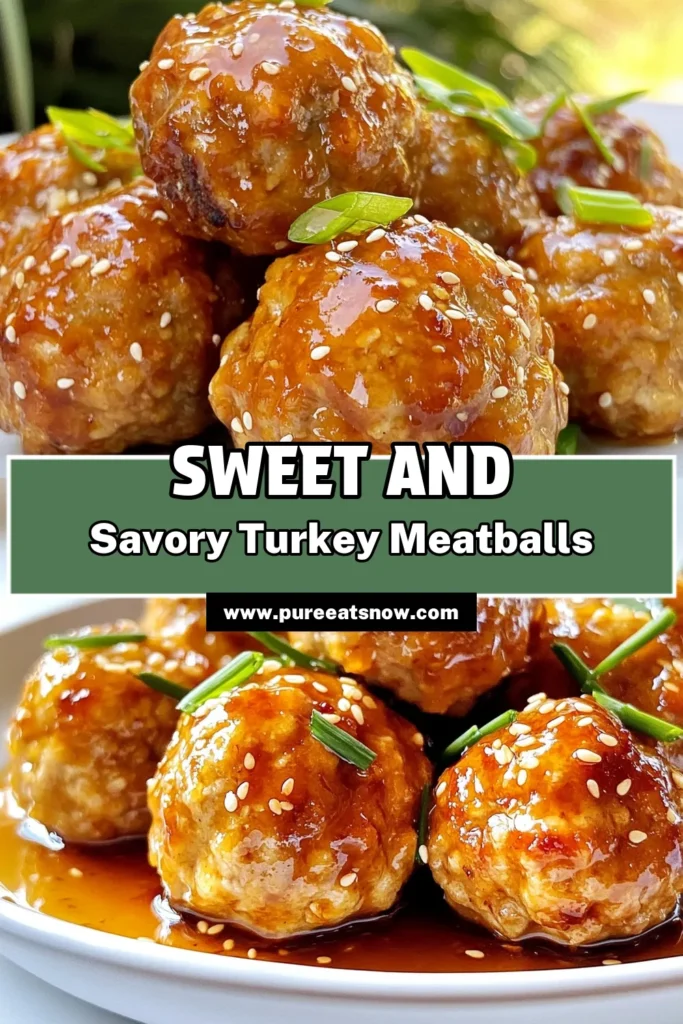 Discover the deliciousness of honey garlic turkey meatballs with this easy turkey meatball recipe! Perfectly baked and bursting with flavor, these healthy turkey meatballs are made with lean ground turkey, fresh garlic, and a sweet honey garlic sauce. Ideal for meal prep or a quick dinner, this dish is sure to please everyone. Try this ground turkey recipe tonight! Save it for your next cooking inspiration! #HoneyGarlicTurkeyMeatballs #EasyTurkeyMeatballs #HealthyRecipes #BakedTurkeyMeatballs