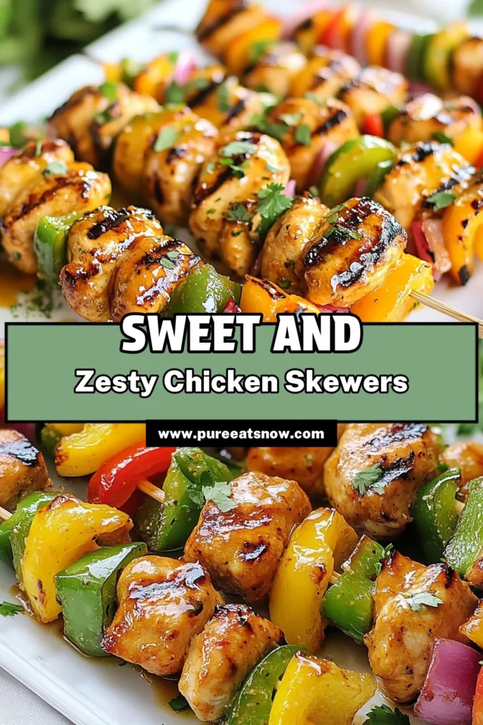 Discover the delightful flavors of Honey Lime Chicken Skewers in this easy grilled chicken skewers recipe! Marinated in a zesty honey lime marinade, these healthy skewers are perfect for summer barbecues or family dinners. Simply combine chicken, vibrant veggies, and your favorite marinade for a wholesome dish everyone will love. Don't miss out—save this recipe for a delicious grilling night! #HoneyLimeChickenSkewers #EasyChickenSkewers #HealthySkewersRecipe #GrilledChickenSkewersRecipe
