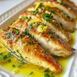 To make the garlic butter turkey tenderloin, gather these items: - 2 turkey tenderloins (about 1.5 lbs total) - 4 tablespoons unsalted butter - 4 cloves garlic, minced - 1 teaspoon dried thyme - 1 teaspoon dried rosemary - Salt and pepper to taste - Zest of 1 lemon - Juice of 1 lemon - Fresh parsley for garnish If you lack any ingredients, here are some swaps: - Use olive oil instead of butter for a lighter option. - Fresh herbs like thyme and rosemary can replace dried ones if you have them. - Lemon juice can be swapped with vinegar for a different tang. You will need some basic tools: - An oven-safe skillet to cook and bake the turkey. - A meat thermometer to check the doneness. - A cutting board and knife for slicing the tenderloins. - Paper towels for drying the turkey before seasoning. These tools will help you create a delicious and juicy meal. Enjoy the cooking process and feel free to experiment! {{ingredient_image_1}} First, gather all your ingredients. You will need two turkey tenderloins, butter, garlic, herbs, salt, and pepper. Start by preheating your oven to 375°F (190°C). This step ensures even cooking. Next, pat the turkey tenderloins dry with paper towels. This helps them brown nicely. Then, season both sides with salt and pepper. Use enough to enhance the flavor. In an oven-safe skillet, melt two tablespoons of butter over medium heat. Once the butter is melted, add the minced garlic. Sauté it for about one minute until it smells great. This is key for rich flavor. Carefully place the turkey tenderloins in the skillet. Sear them for two to three minutes on each side until golden brown. This forms a lovely crust. After searing, sprinkle dried thyme and rosemary over the turkey. These herbs add depth and aroma. Drizzle the lemon juice over the tenderloins, then add the remaining butter. The butter will melt and create a sauce. Next, transfer the skillet to your preheated oven. Bake for 20 to 25 minutes. The turkey needs to reach an internal temperature of 165°F (75°C). This step ensures your meal is safe to eat. Once done, remove the skillet from the oven. Let the tenderloins rest for about five minutes. Resting helps the juices settle. Slice the tenderloins into thick pieces for serving. Drizzle the pan juices over the sliced turkey. This adds flavor and keeps it moist. Finally, garnish with freshly chopped parsley. This adds a pop of color and freshness. Your garlic butter turkey tenderloin is now ready to impress! To keep your turkey tenderloin juicy, start by patting it dry. This helps the seasoning stick better. Use salt and pepper to season each side well. When searing, keep an eye on the time. Sear each side for 2-3 minutes until golden brown. This locks in moisture and flavor. After searing, bake in the oven at 375°F. This gentle heat cooks the turkey through without drying it out. Always check the internal temperature. It should reach 165°F for safe eating. You can enhance the flavor of your turkey with simple herbs. I love using dried thyme and rosemary for a classic taste. These herbs pair well with the garlic and lemon. The lemon zest adds a bright touch, making each bite refreshing. Don't forget to drizzle lemon juice over the turkey before baking. It adds moisture and tang. Feel free to experiment with other herbs too. Try sage or oregano for a different twist! Searing is key for great flavor. Use an oven-safe skillet for easy transfer to the oven. Melt butter over medium heat to get it hot but not smoking. Add minced garlic right after the butter melts. This will create a fragrant base. Once your garlic is fragrant, add the turkey tenderloins. Make sure not to overcrowd the pan; this helps them brown evenly. Use tongs to flip them carefully. This way, you won’t lose any juices. If they stick to the pan, give them a bit more time. They’ll release once seared well. Pro Tips Resting Time: Let the turkey tenderloins rest for at least 5 minutes after removing them from the oven. This helps the juices redistribute, making the meat more tender and flavorful. Use a Meat Thermometer: To ensure your turkey is cooked perfectly, use a meat thermometer. The internal temperature should reach 165°F (75°C) for safe consumption. Flavor Variations: Feel free to experiment with different herbs and spices. Adding a pinch of paprika or swapping thyme for oregano can give your turkey a unique twist. Pan Sauce: Don't forget to make use of the pan juices! After removing the turkey, you can add a splash of white wine or broth to the skillet and scrape up the browned bits for an easy, delicious sauce. {{image_2}} You can change the flavor of garlic butter turkey tenderloin easily. Here are some ideas: - Herb Mix: Try different herbs like oregano or basil. They add a nice twist. - Spicy Kick: Add a pinch of red pepper flakes for heat. It gives a bold flavor. - Citrus Twist: Use orange zest instead of lemon. It adds a sweet and tangy touch. - Sweet and Savory: Mix in a tablespoon of honey. It balances the garlic well. These options let you create a dish that matches your taste. Experimenting with flavors makes cooking fun. Choosing the right side dishes enhances your meal. Here are some great pairings: - Roasted Vegetables: Carrots, broccoli, and bell peppers work well. Roast them with olive oil and salt. - Mashed Potatoes: Creamy, buttery mashed potatoes add comfort. They pair perfectly with turkey. - Quinoa Salad: A fresh salad with quinoa, cucumbers, and tomatoes keeps it light and healthy. - Steamed Rice: White or brown rice soaks up the tasty pan juices. It makes every bite better. These sides complement the garlic butter flavor of the turkey. You can adjust this turkey recipe for special diets. Here are some tips: - Gluten-Free: This recipe is naturally gluten-free. Just check your butter and seasoning for any hidden gluten. - Dairy-Free: Use coconut oil or olive oil instead of butter. It keeps the dish flavorful without dairy. - Low-Carb: Serve the turkey with leafy greens or cauliflower rice. This keeps the meal low in carbs. - Paleo-Friendly: Stick to the turkey, herbs, and healthy fats. Avoid grains and legumes for a clean meal. These adjustments allow everyone to enjoy this dish. Cooking for different needs can be easy and tasty. To keep your garlic butter turkey tenderloin fresh, store it in an airtight container. Make sure to let the turkey cool to room temperature before sealing it. This step helps reduce moisture and keeps it safe. You can store it in the fridge for up to four days. If you want to enjoy it later, freezing is a great option. When it’s time to reheat your turkey, keep it moist. The best way is to use the oven. Preheat it to 350°F (175°C). Place the turkey in a baking dish and add a splash of chicken broth or water. Cover the dish with foil to lock in moisture. Heat for about 15-20 minutes or until it’s hot throughout. You can also use a microwave; just cover the turkey with a damp paper towel to keep it juicy. If you want to freeze your garlic butter turkey tenderloin, slice it first. This makes it easier to thaw and reheat later. Wrap each piece tightly in plastic wrap, then place it in a freezer bag. Remove as much air as possible. You can freeze it for up to three months. To thaw, move it to the fridge the night before you plan to eat it. Always make sure it’s fully cooked when you reheat it. It takes about 20 to 25 minutes to cook turkey tenderloin in the oven. Start by preheating your oven to 375°F (190°C). After searing the tenderloin for 2-3 minutes on each side, place it in the oven. Ensure the internal temperature reaches 165°F (75°C) for safe eating. Use a meat thermometer to check the temperature. This way, your turkey will be juicy and full of flavor. Yes, you can use frozen turkey tenderloin. Just make sure to thaw it completely before cooking. Thawing in the fridge overnight works best. You can also use the microwave for a quick thaw. However, avoid cooking it straight from frozen, as it will cook unevenly. Always check the internal temperature to ensure it is fully cooked. Garlic butter turkey tenderloin pairs well with many sides. Here are some ideas: - Steamed green beans - Roasted potatoes - Garlic mashed potatoes - A fresh garden salad - Quinoa or rice These sides will complement the rich flavors of the tenderloin. They also add color and texture to your meal. Feel free to mix and match based on your taste! In this post, we covered turkey tenderloin from start to finish. We detailed each ingredient, with substitutions and tools needed. The step-by-step guide helped with preparation and cooking methods. You learned tips for juicy results, seasoning combinations, and cooking techniques. We explored flavor variations, side dish pairings, and storage tips. Use these insights to create a delicious meal. With the right approach, your turkey tenderloin will impress everyone at the table. Enjoy your cooking journey!