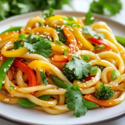 Spicy Garlic Udon Stir Fry Flavorful and Easy Meal