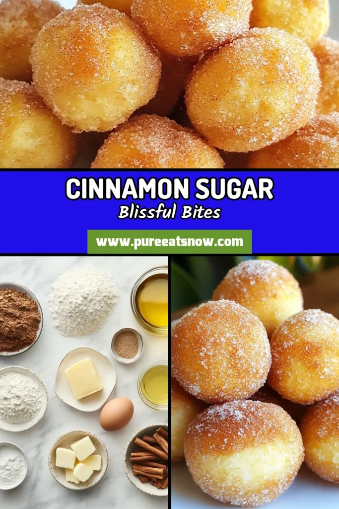 Indulge in the delightful sweetness of homemade cinnamon sugar donut holes! This easy fried donut holes recipe guarantees fluffy, golden treats perfect for any occasion. With just a few simple ingredients, you can whip up the best cinnamon donut holes in under 30 minutes. Ideal for quick dessert recipes, they're sure to impress everyone. Don't wait&mdash;save this recipe and start frying today! #CinnamonSugarDonutHoles #EasyDesserts #HomemadeDonuts #FriedDonuts
