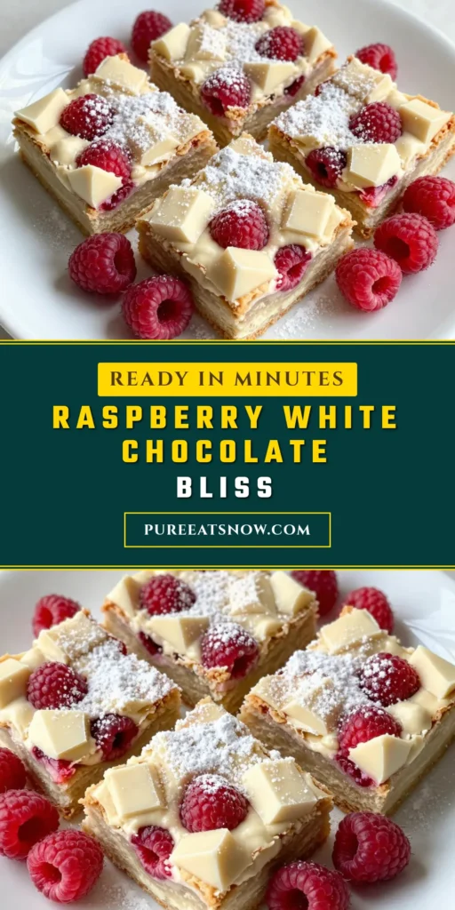 Indulge in the sweet delight of Raspberry White Chocolate Blondies! This easy blondie recipe combines creamy white chocolate chips with fresh raspberries, creating irresistible white chocolate dessert bars that are perfect for any occasion. Enjoy these raspberry chocolate treats as a delicious snack or dessert. Try your hand at this delightful blonde brownie recipe, and don't forget to save the pin for later! #Blondies #DessertRecipes #Baking #ChocolateLovers