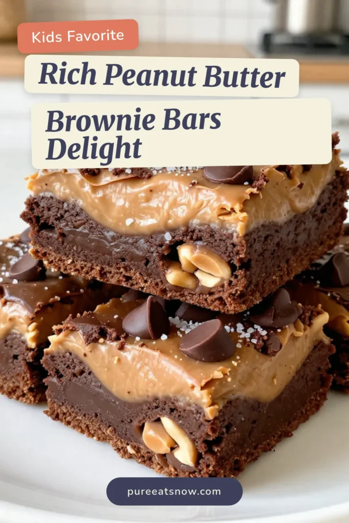 Indulge in these Peanut Butter Cup Brownie Bars, a decadent brownies recipe that combines rich chocolate and creamy peanut butter for a delightful treat. With mini peanut butter cups nestled throughout, these chocolate peanut butter bars are the perfect easy brownie recipe for any occasion. Satisfy your sweet cravings and impress your friends with this simple yet delicious dessert. Save this recipe and enjoy! #PeanutButterBrownieBars #DecadentBrownies #MiniPeanutButterCups #ChocolatePeanutButterBars