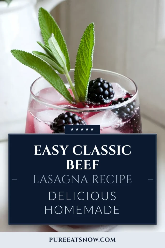 Quench your thirst with this delicious blackberry sage mocktail! Made with fresh blackberries and aromatic sage, this non-alcoholic blackberry drink is a perfect addition to your summer mocktail recipes. Easy to whip up, this refreshing sage beverage will impress your guests at any gathering. Try this easy blackberry cocktail today and elevate your drink game! Save this recipe for your next summer party! #Mocktails #SummerDrinks #BlackberrySage #NonAlcoholic