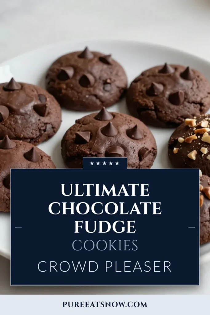 Indulge in these delicious chocolate fudge brownie cookies! This easy brownie cookie recipe combines the best of brownies and cookies for a chewy, chocolatey treat that everyone will love. With just a few simple ingredients, you can whip up homemade chocolate cookies in no time. Perfect for any occasion, these chewy brownie cookies are sure to be a hit! Try this best chocolate cookie recipe today and satisfy your sweet tooth! #CookieRecipe #BrownieCookies #HomemadeTreats #DessertIdeas