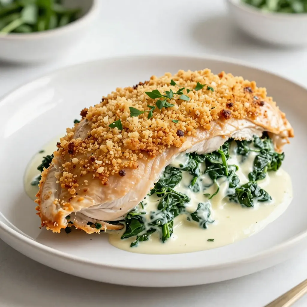 Creamy Spinach Stuffed Chicken Breast Flavorful Delight